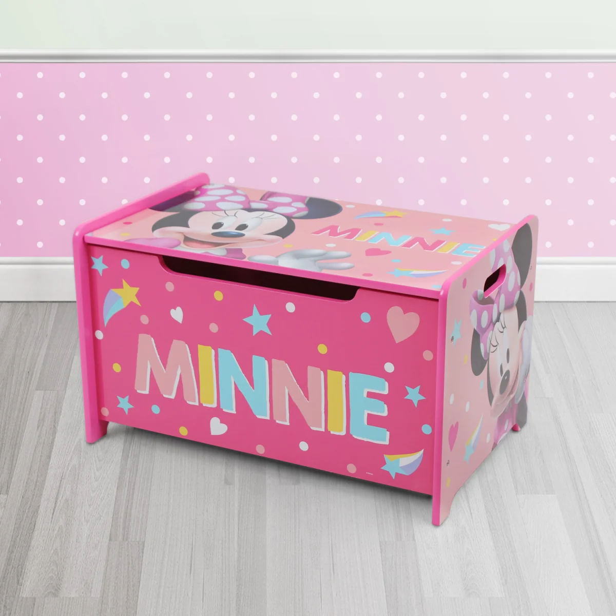 Peppa Pig Deluxe Wooden Toy Box Bench - Pink – image 4
