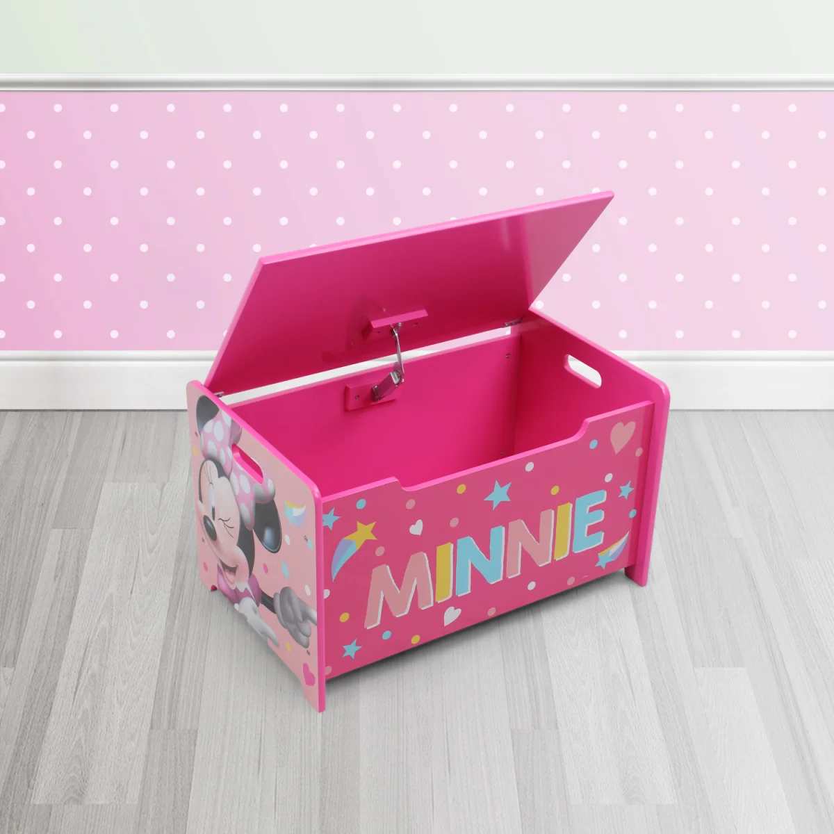 Peppa Pig Deluxe Wooden Toy Box Bench - Pink – image 5