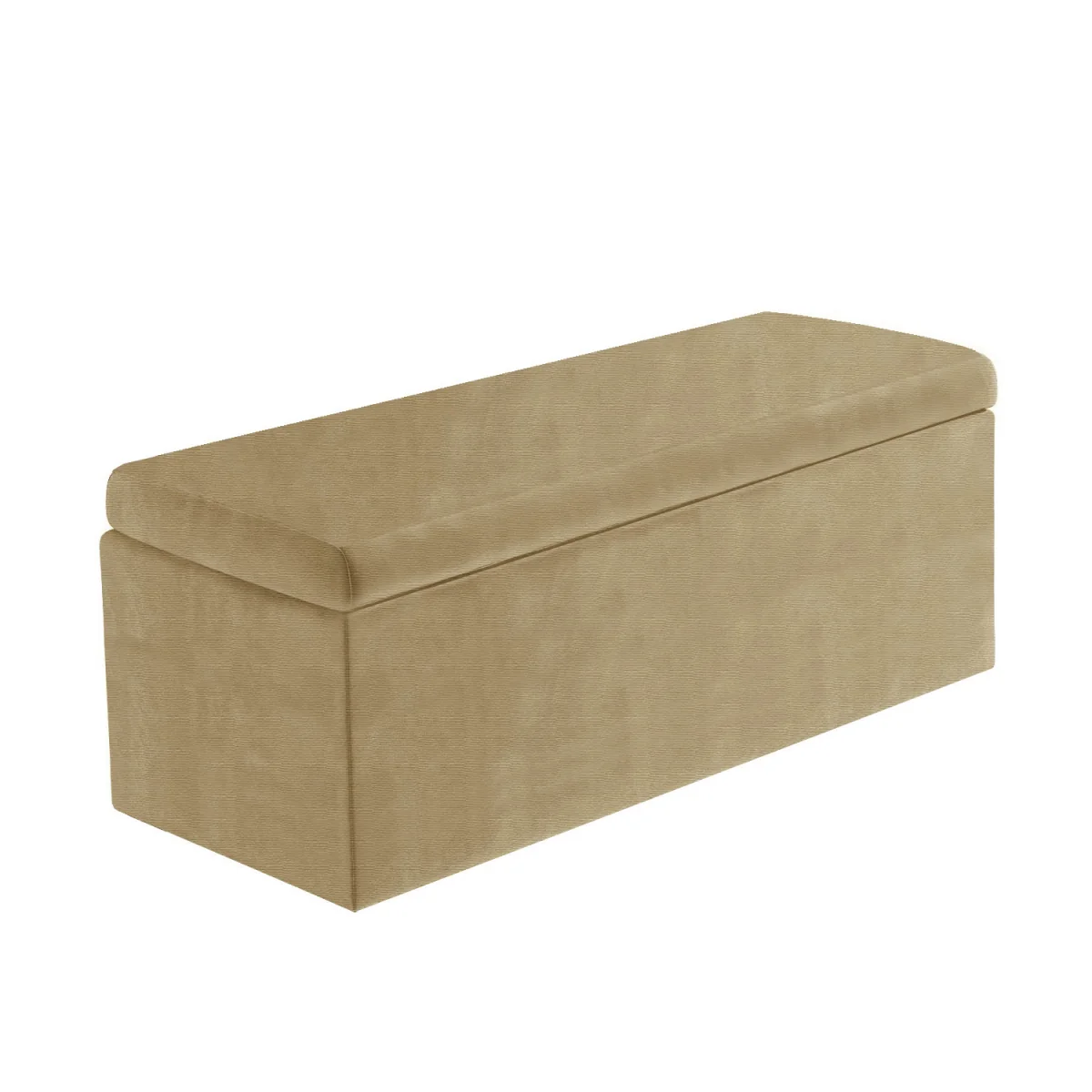 Large Plain Safar Storage Ottoman Box, Upholstered Naples Deep Storage Ottoman End of Bed Bench - Brown Naples – image 13