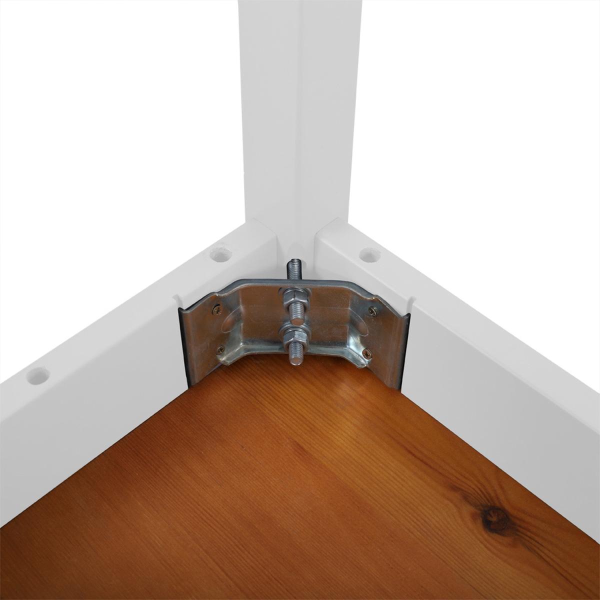 Bench with Wood Seat - Grey – image 11