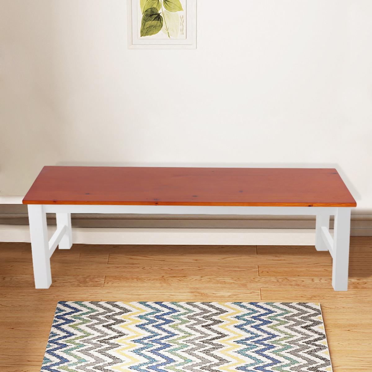 Bench with Wood Seat - Grey – image 12