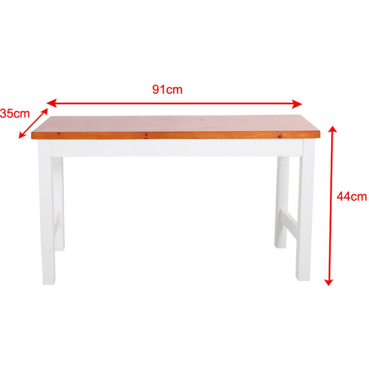 Bench with Wood Seat - Grey – image 13