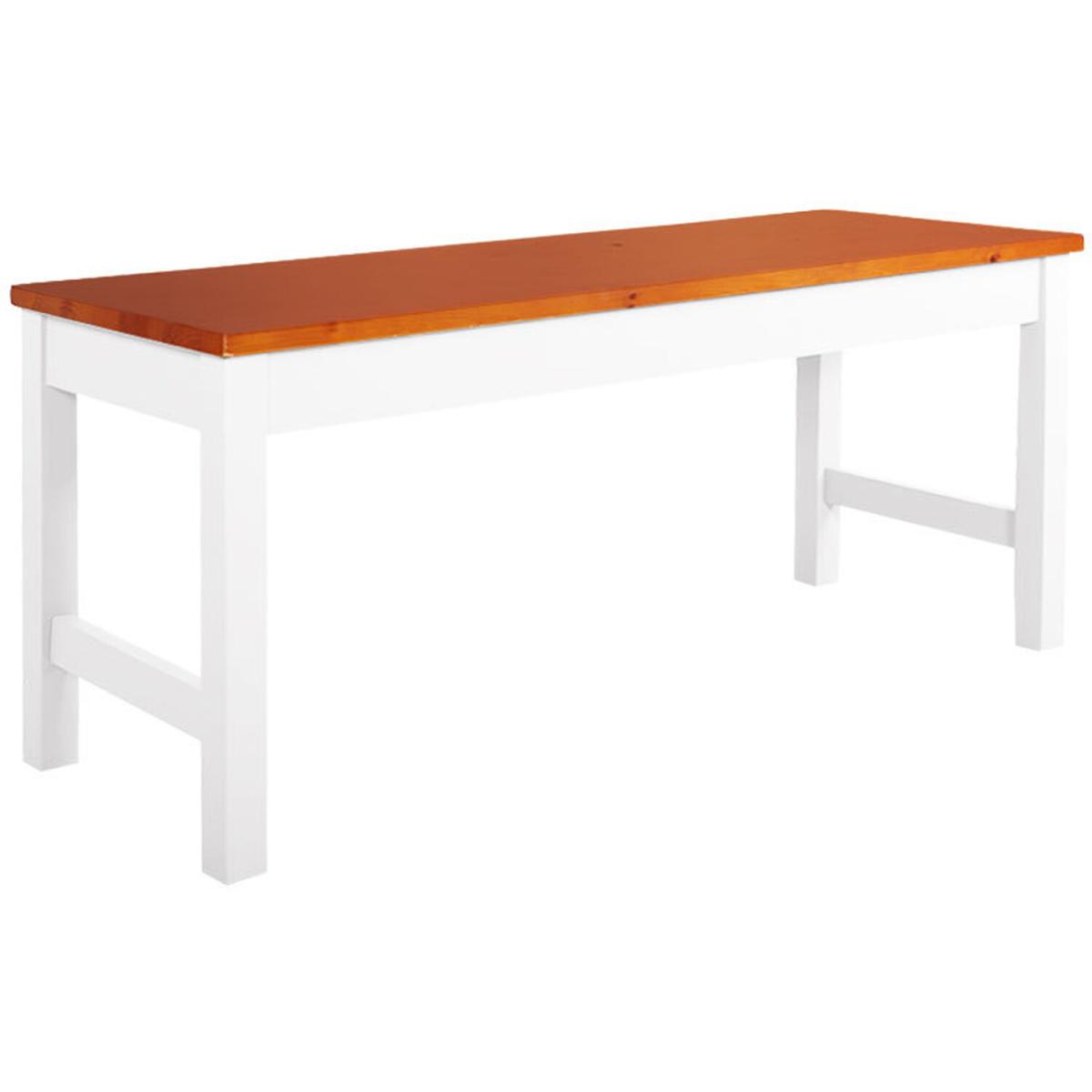 Bench with Wood Seat - Grey – image 8