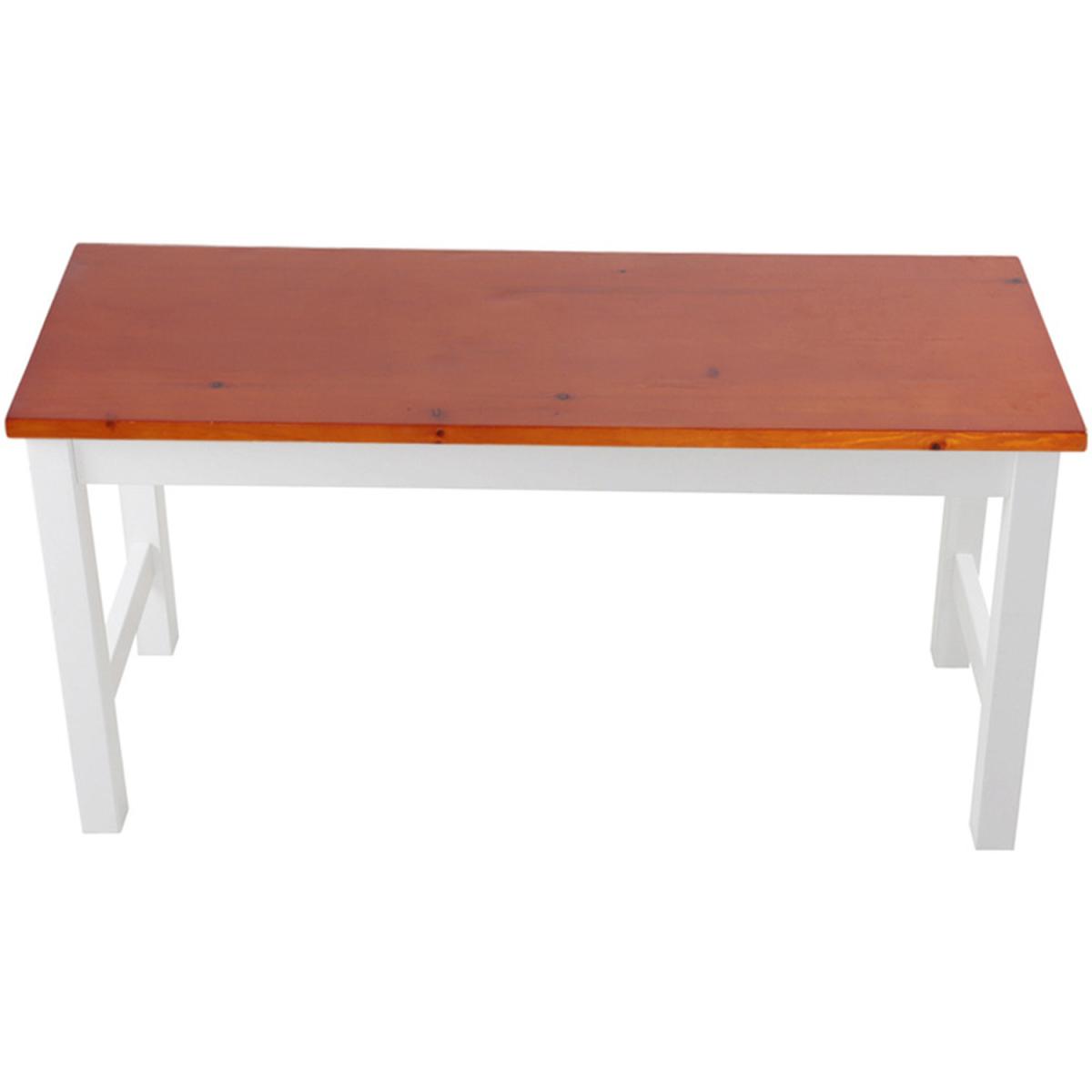 Bench with Wood Seat - Grey – image 10