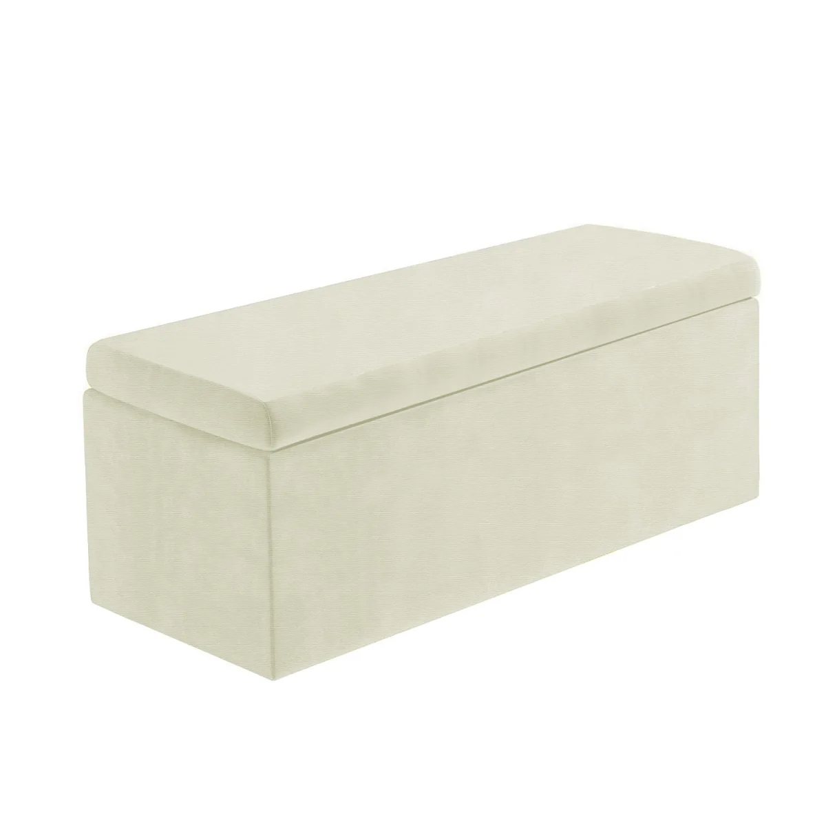 Large Plain Safar Storage Ottoman Box, Upholstered Naples Deep Storage Ottoman End of Bed Bench - Blue Naples – image 22