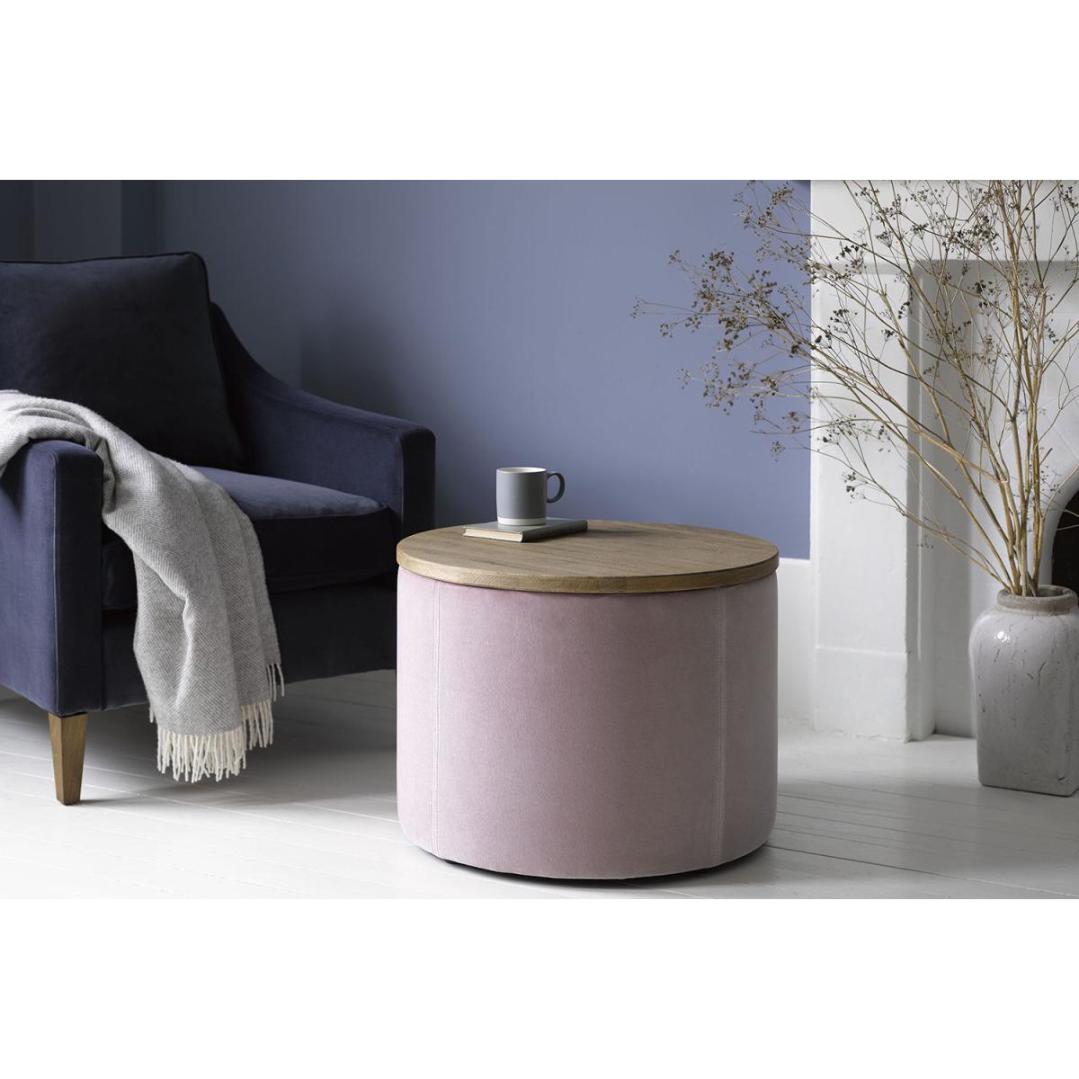 Ringo Storage Drum in Sealion Smart Cotton - sofa.com – image 2