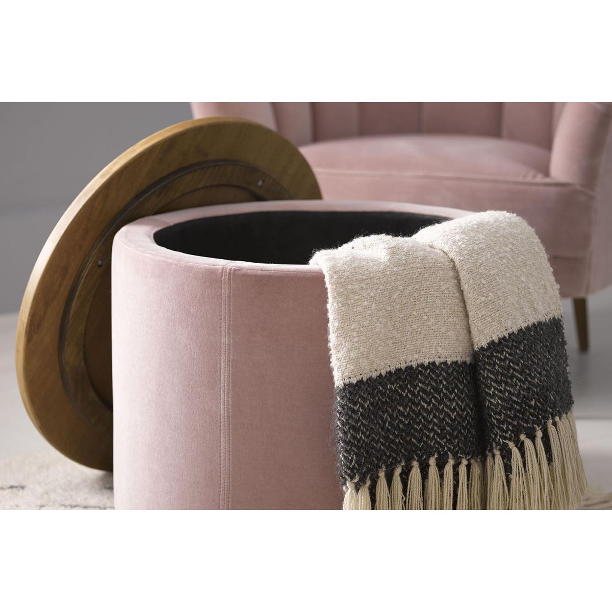 Ringo Storage Drum in Sealion Smart Cotton - sofa.com – image 3