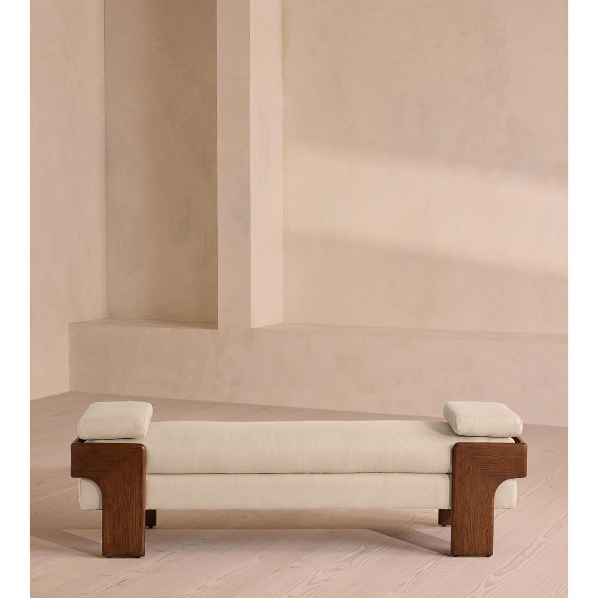 Marcia Bench, Linen, Wheat – image 3