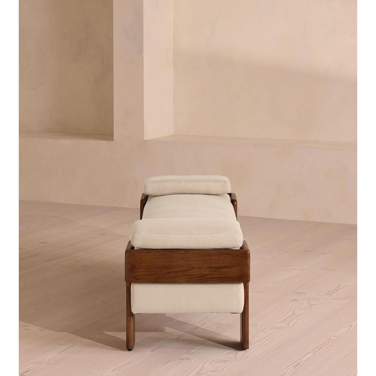 Marcia Bench, Linen, Wheat – image 4