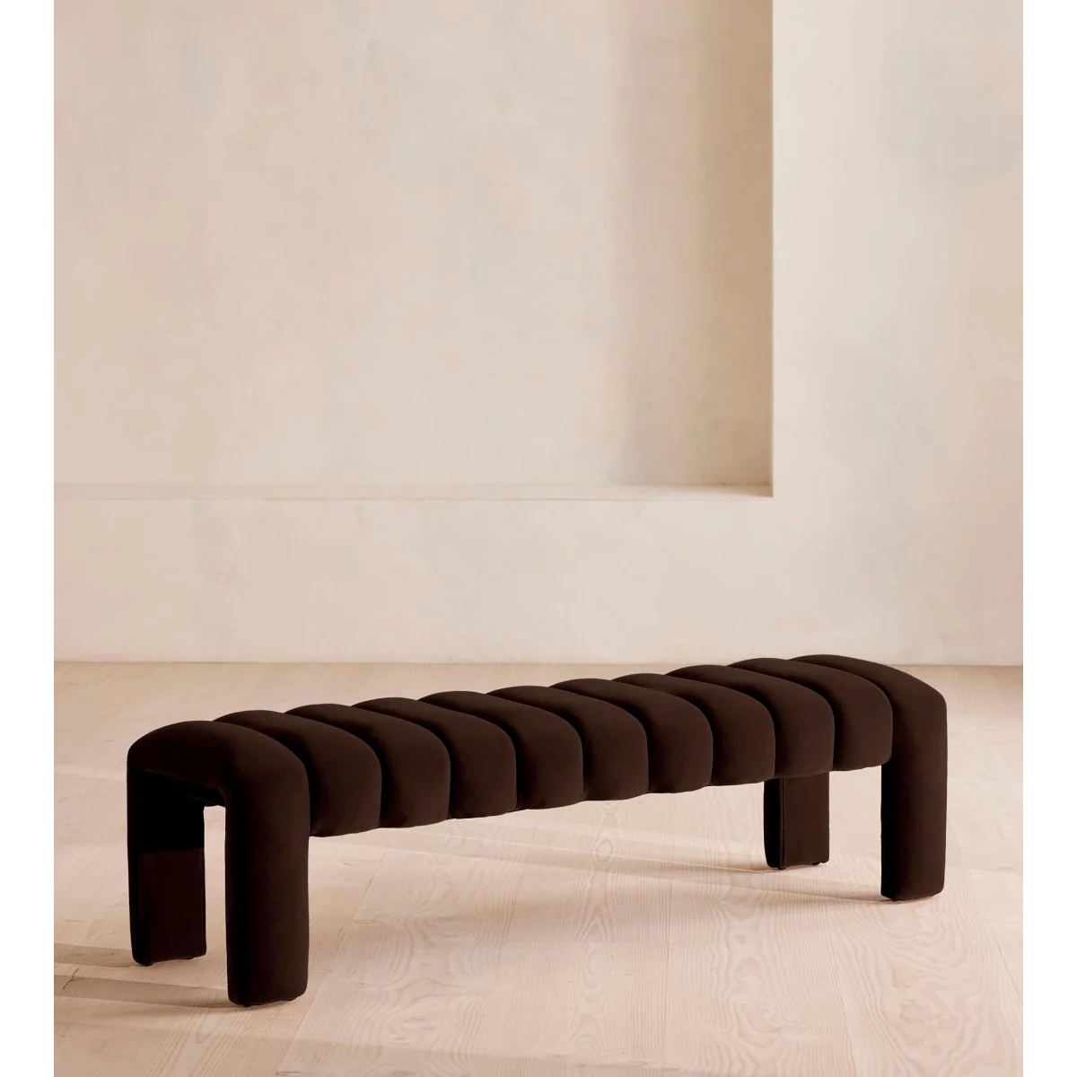 Willis Bench, Chocolate Velvet, UK – image 3
