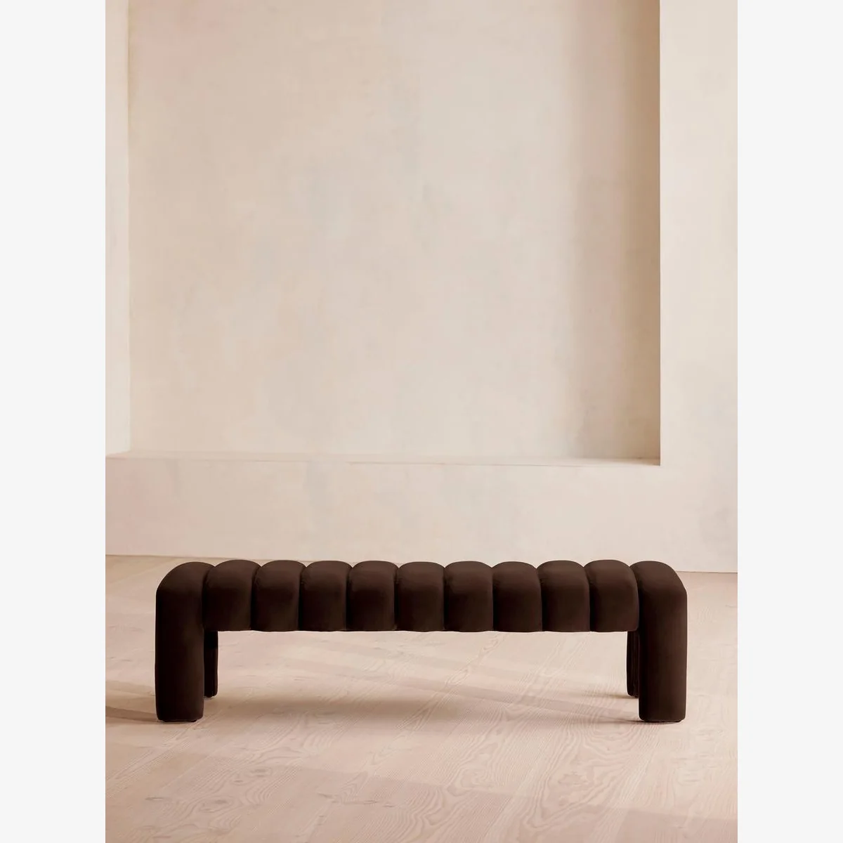 Willis Bench, Chocolate Velvet, UK – image 1