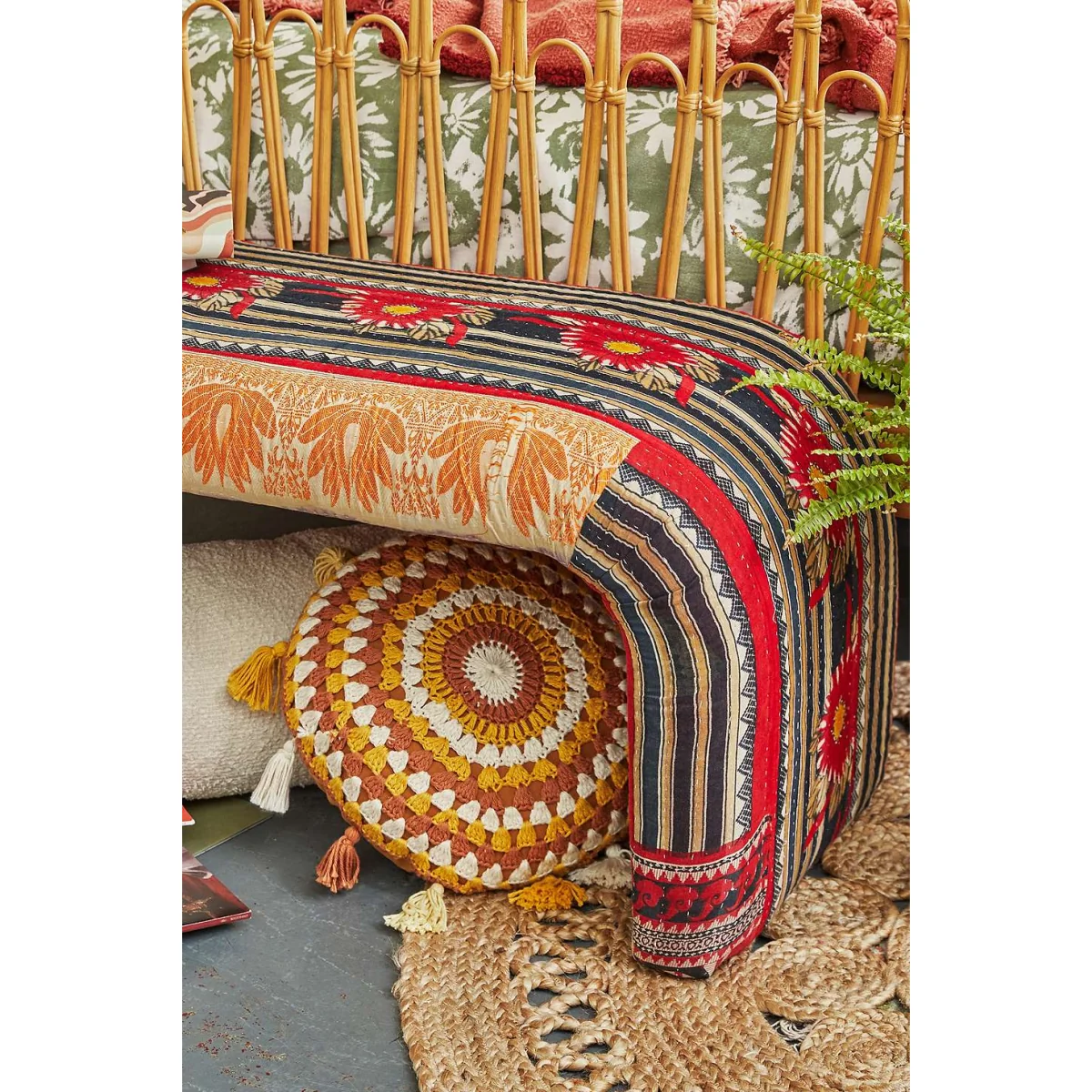 Urban Renewal One-Of-A-Kind Kantha Juliette Bench - Assorted ALL at Urban Outfitters – image 5