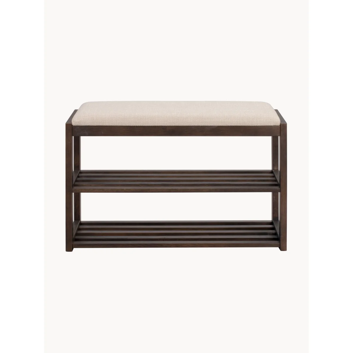 Oak Wood Bench Confetti with Shoe Rack – image 2
