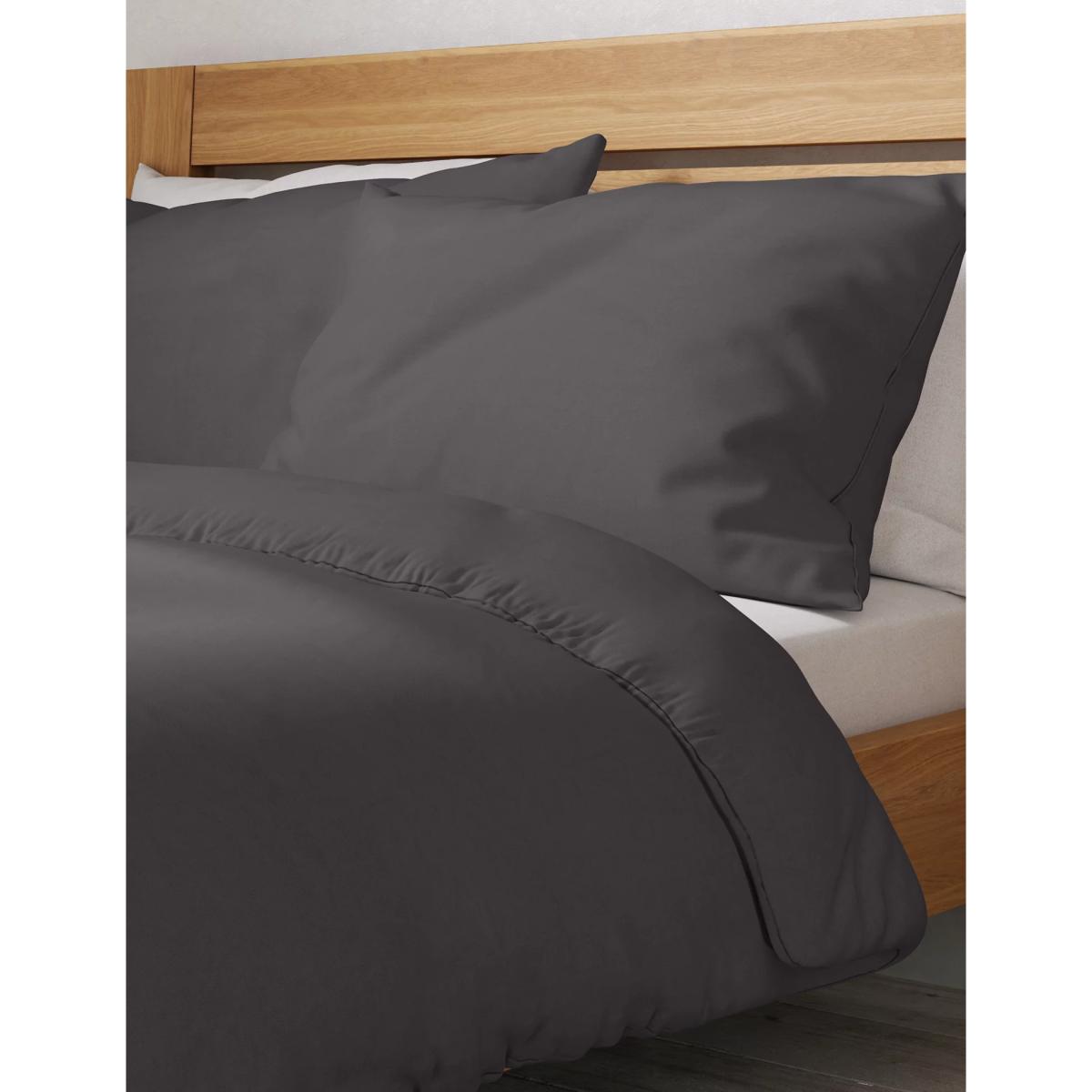 M&S Bamboo Cotton Blend Sateen Duvet Cover - 5FT - White, White,Pink,Mint,Mid Blue,Mid Grey,Stone,Cream – image 3