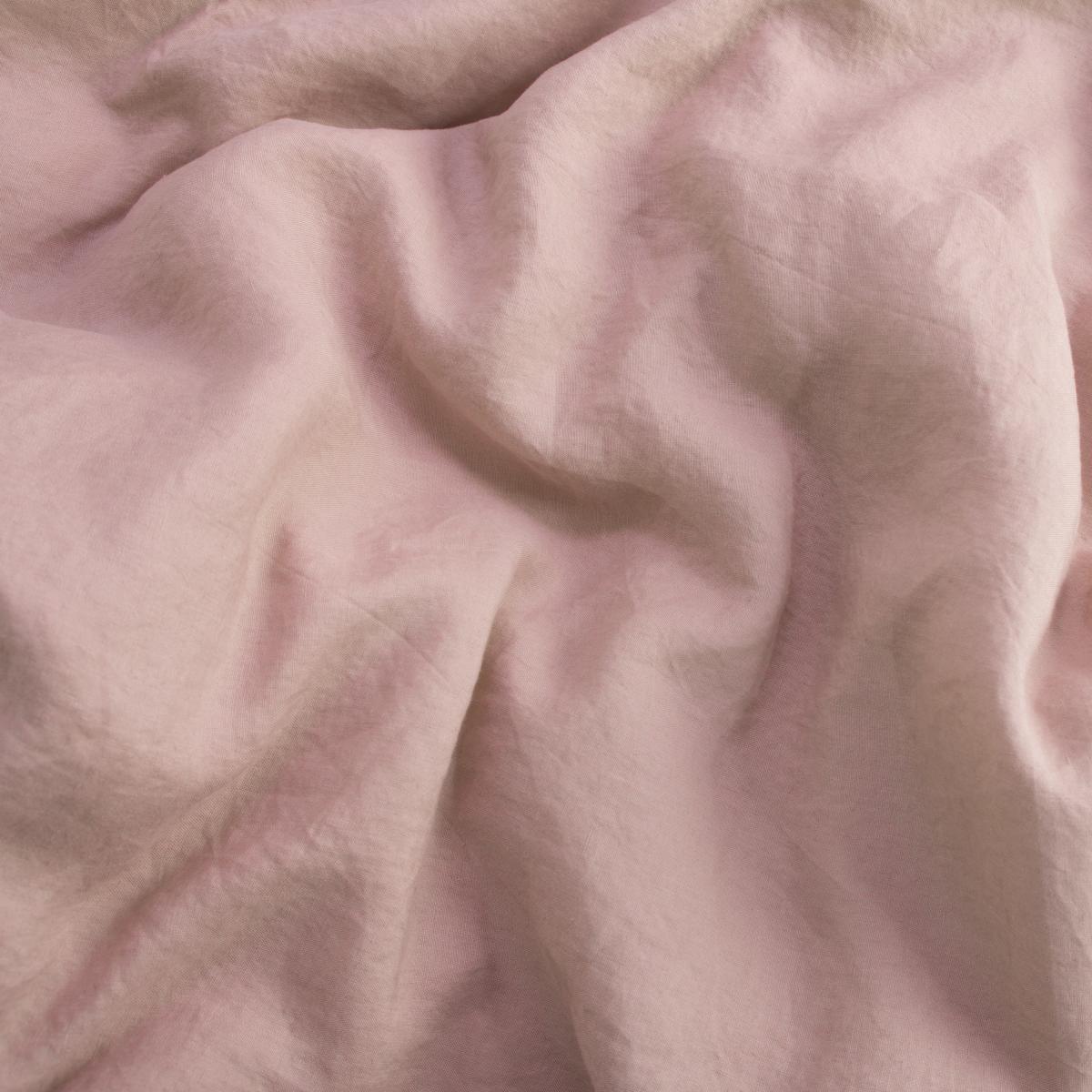 Brisa Linen Duvet Cover + 2 Pillowcases, King, Dusky Pink – image 5