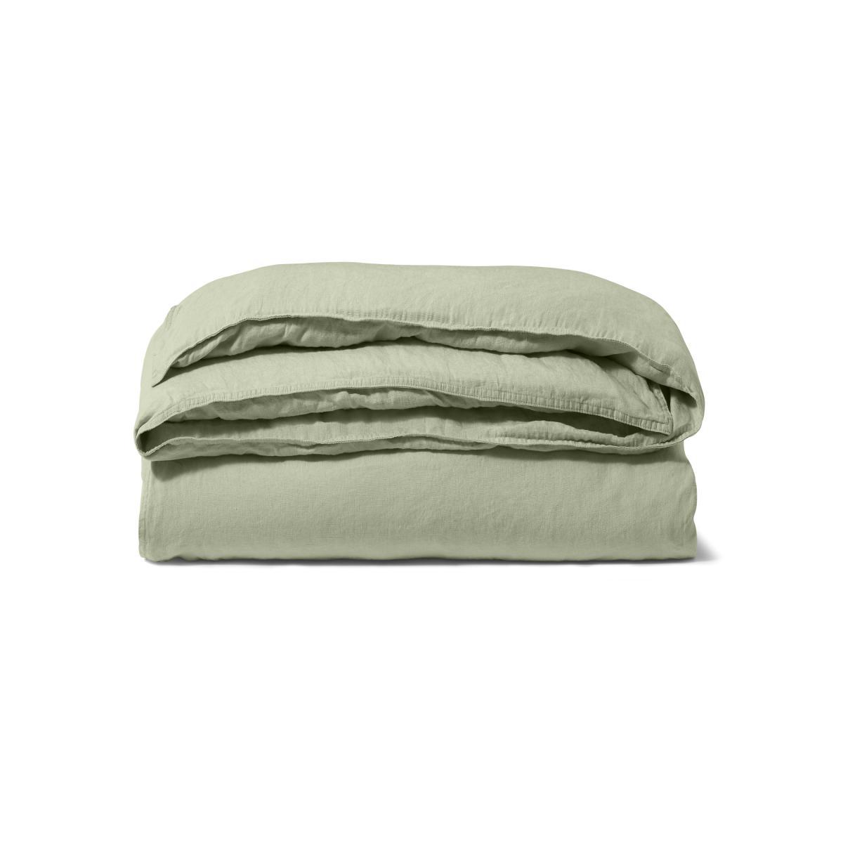 Brisa 100% Linen Duvet Cover, King Size, Sage Green – image 3
