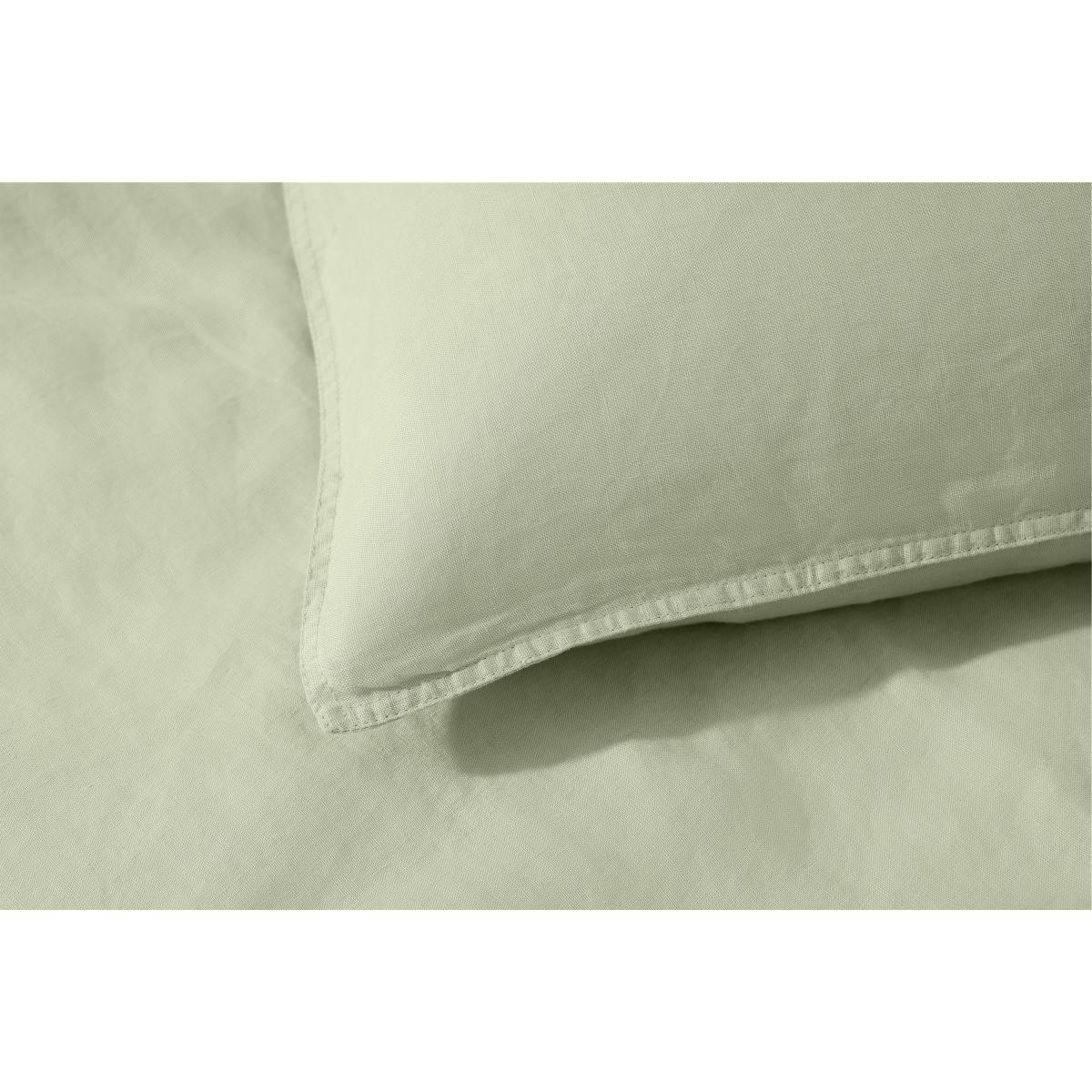 Brisa 100% Linen Duvet Cover, King Size, Sage Green – image 6
