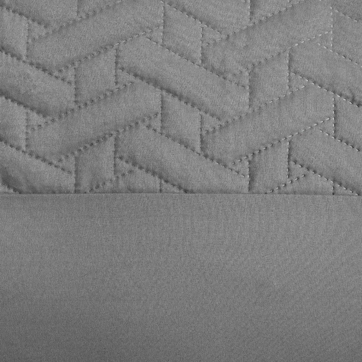 Brentfords Pinsonic Geo Band Duvet Cover Bedding Set - Grey / King – image 4