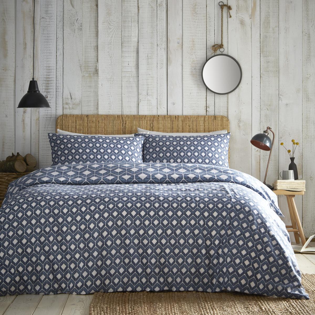Chevron Blue Duvet Set - Blue / King – image 2