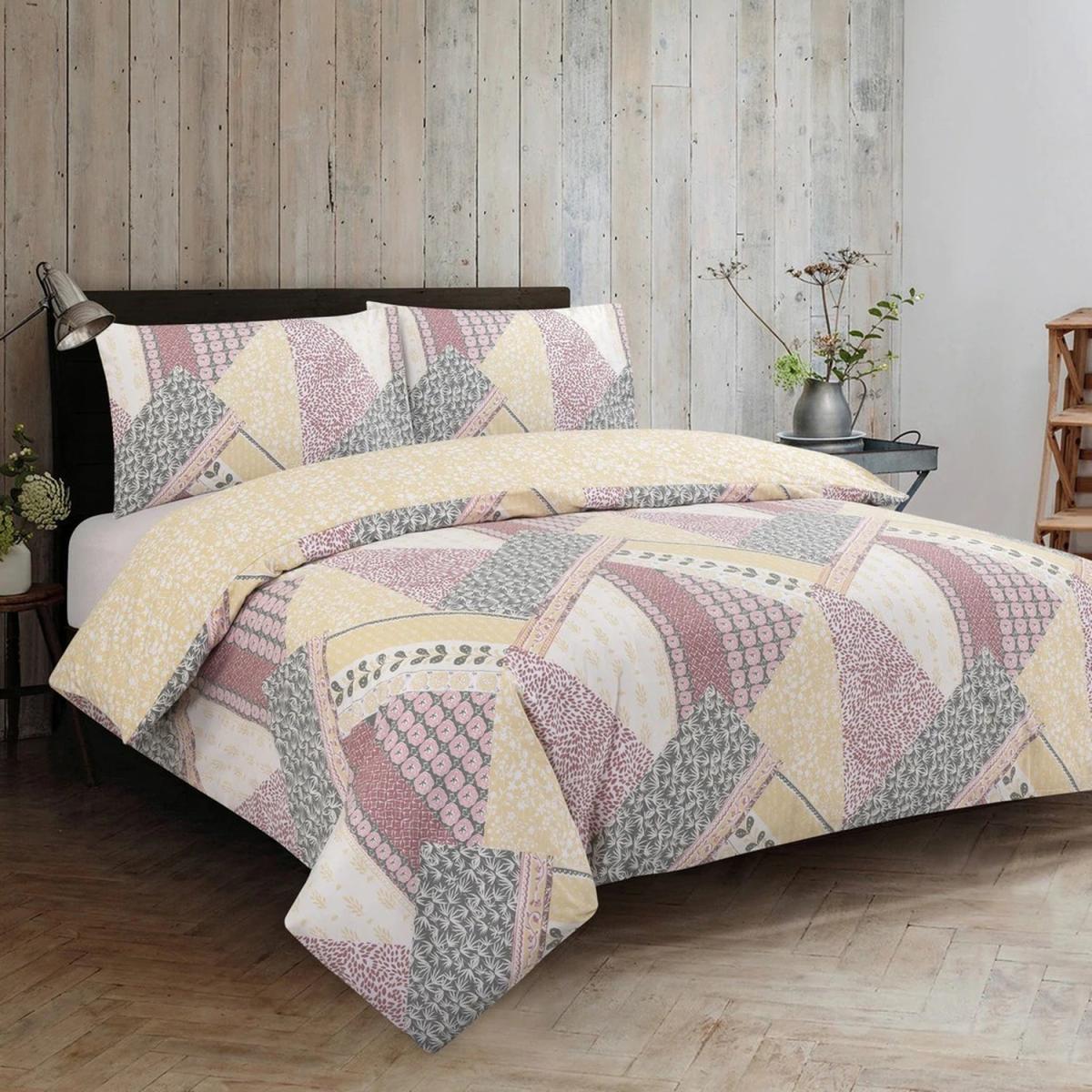 Vantona Easy Living Prairie Duvet Cover Set - Yellow/Multi / King – image 2