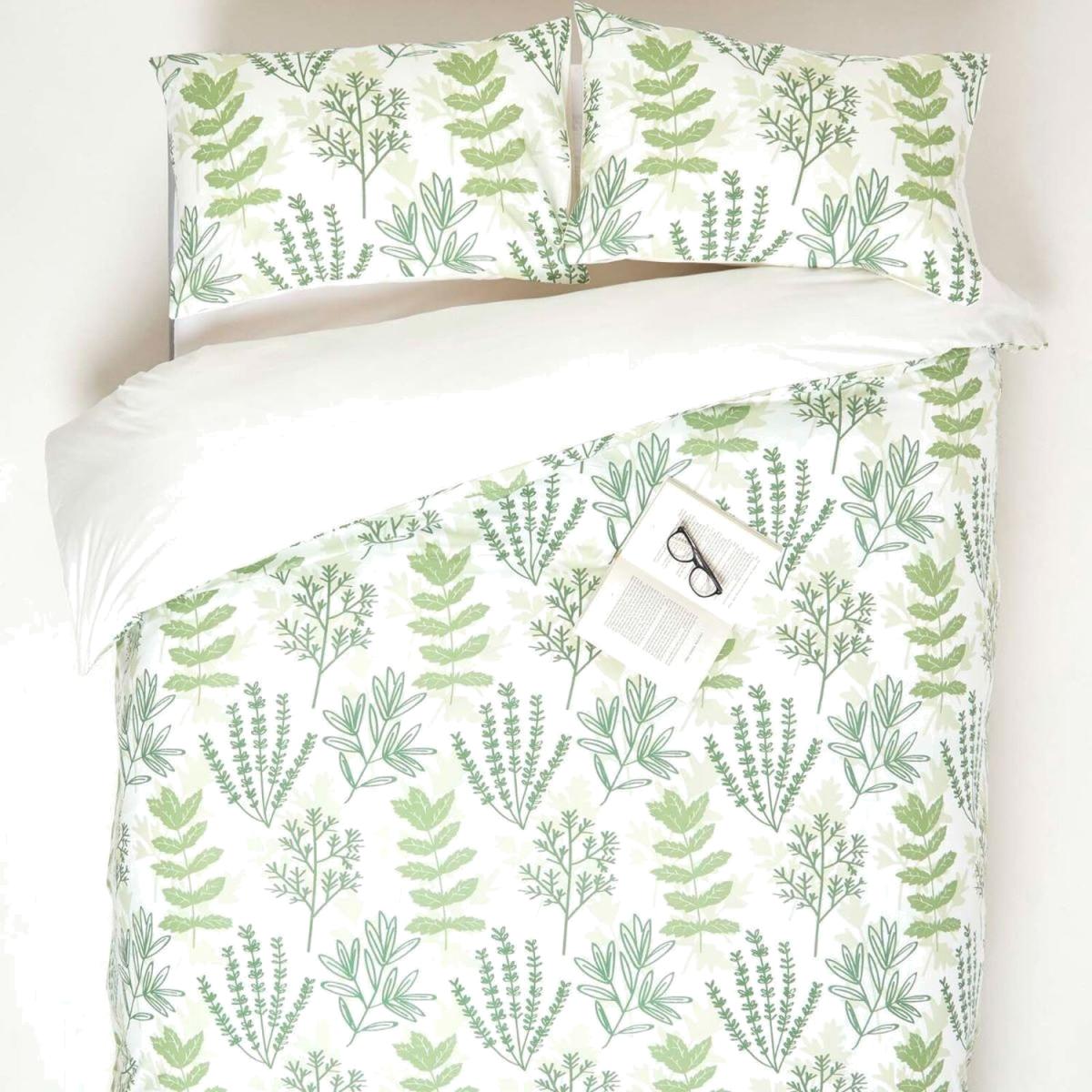 Botanical Garden Printed Duvet Cover Set with Pillowcase - Green / King – image 1
