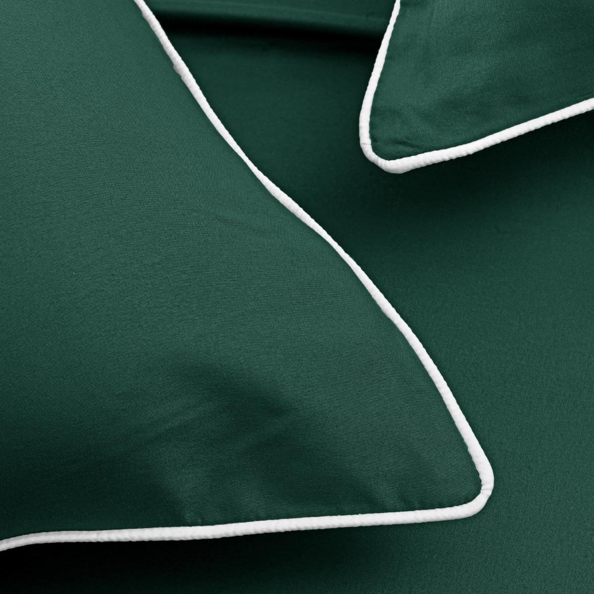 Piping Duvet Cover Set - Emerald / King – image 2