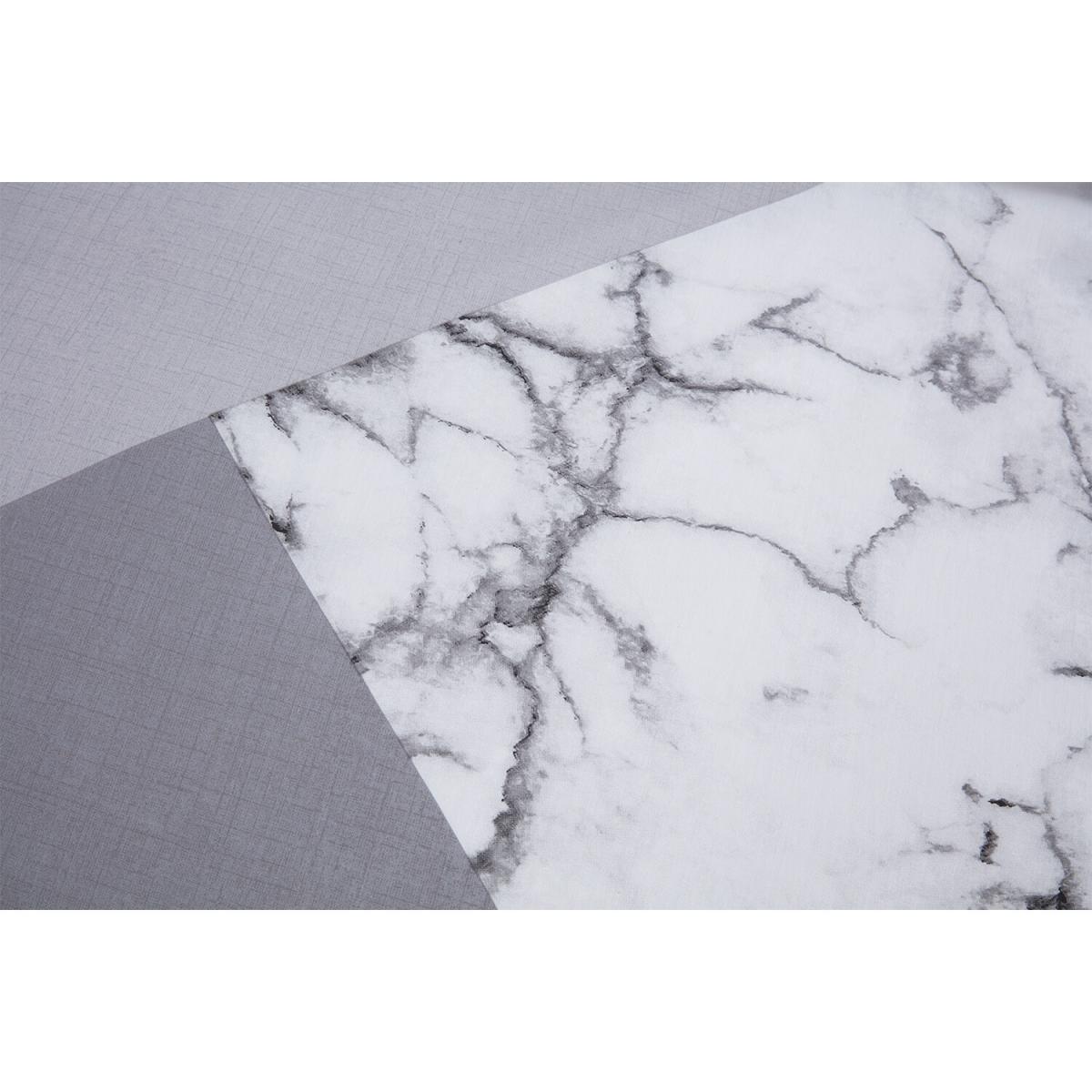 Marble Geo Duvet Cover and Pillowcase Set - Grey / King – image 4