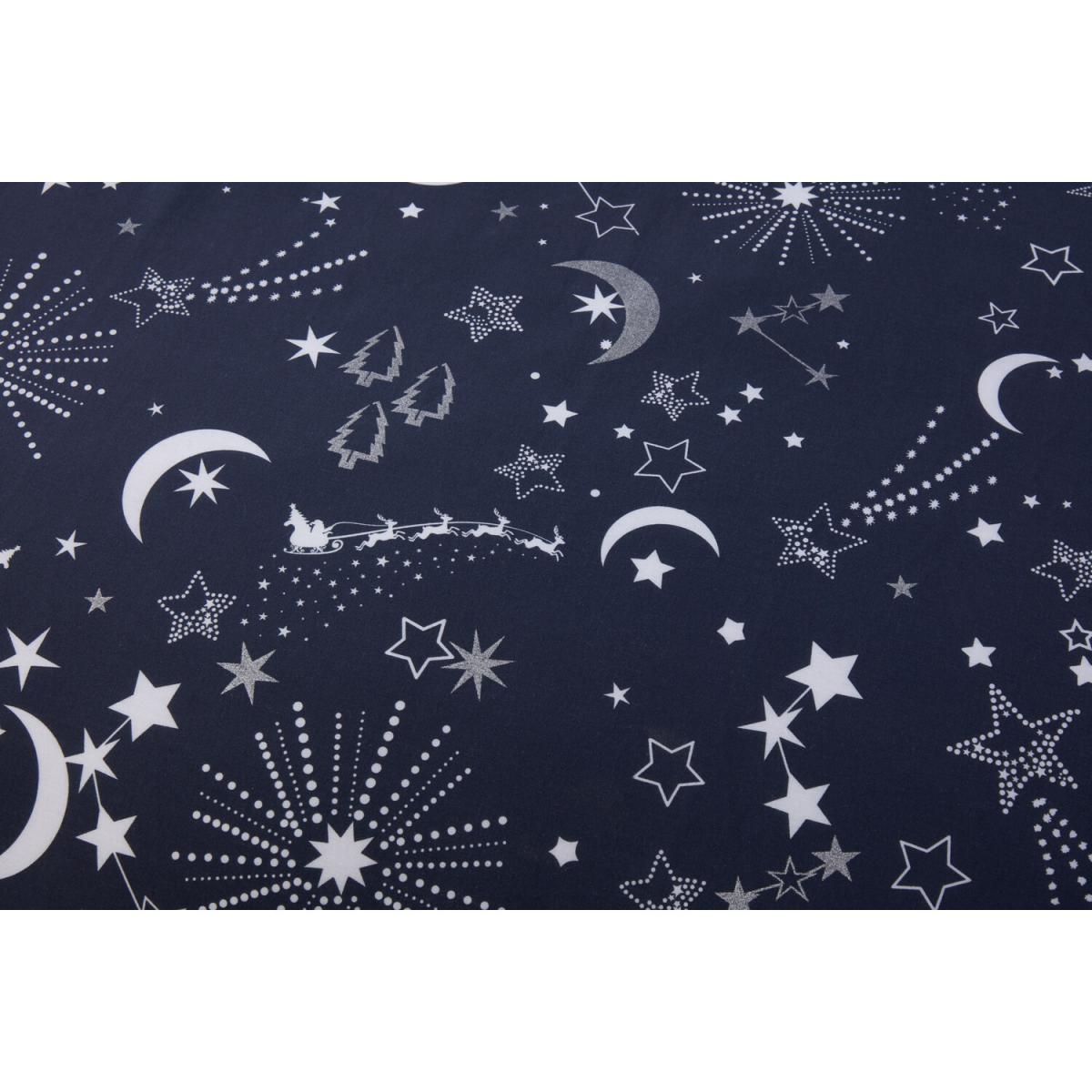 Christmas Night Sky Duvet Cover and Pillowcase Set - Navy / King – image 5