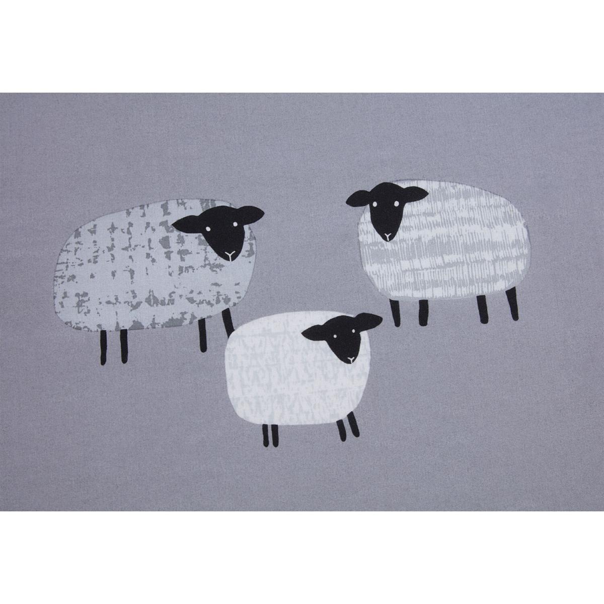 Suffolk Sheep Duvet Cover and Pillowcase Set - Grey / King – image 3