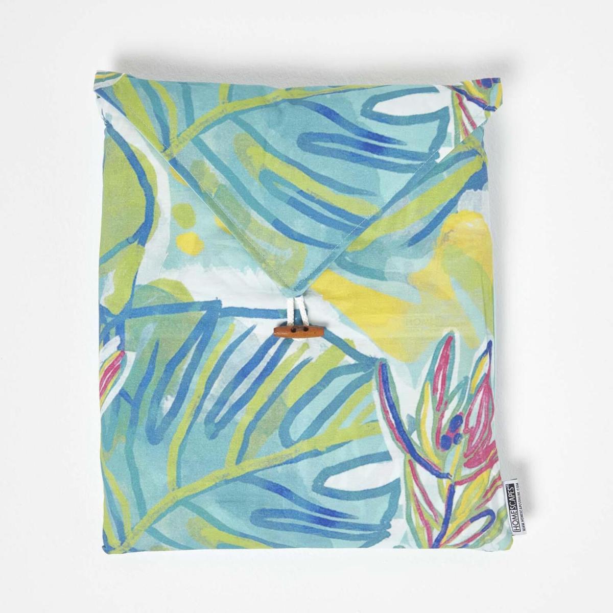 Lily Pad Printed Duvet Cover Set with Pillowcase - Green / King – image 4