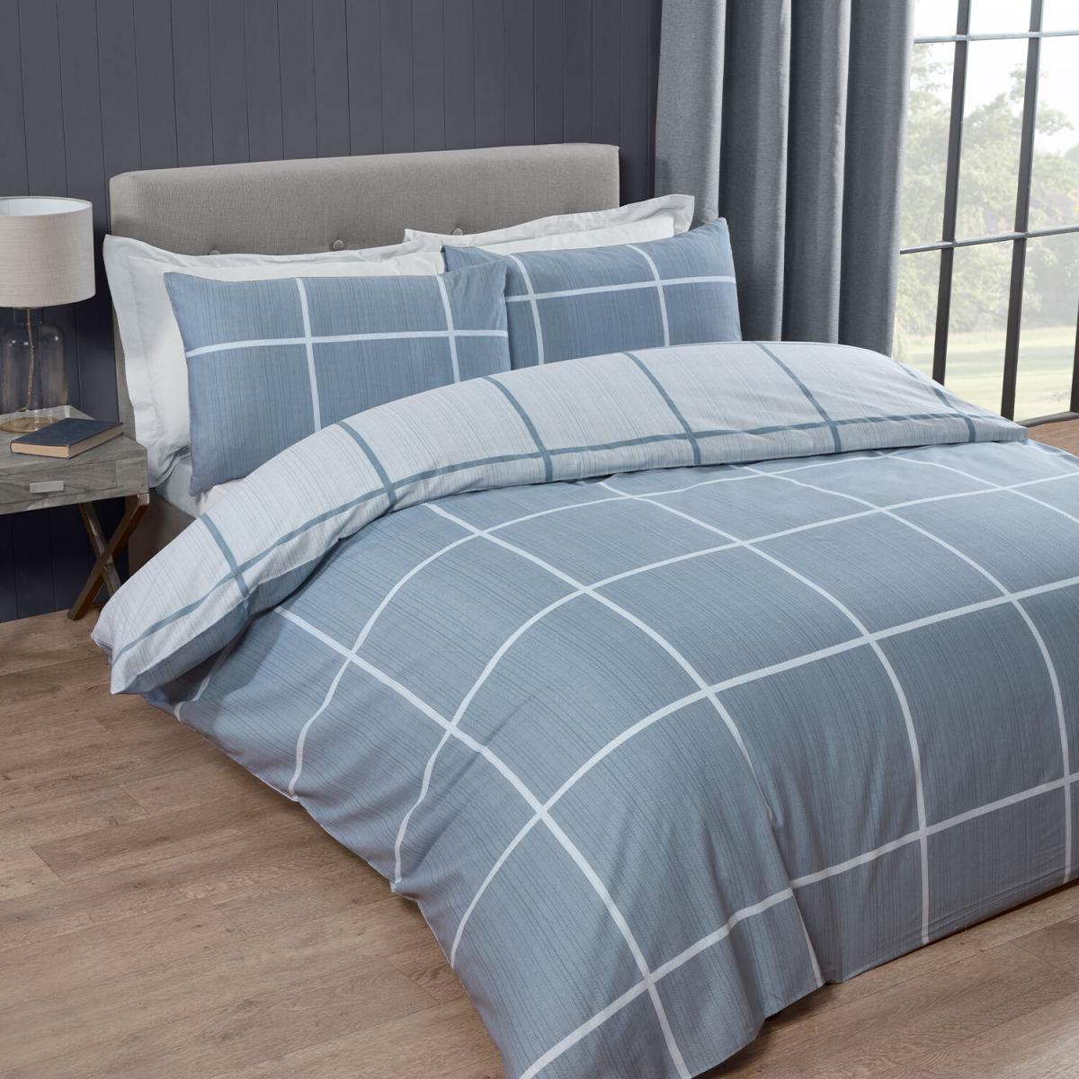 Kensington Check Duvet and Pillowcase Set - King – image 2