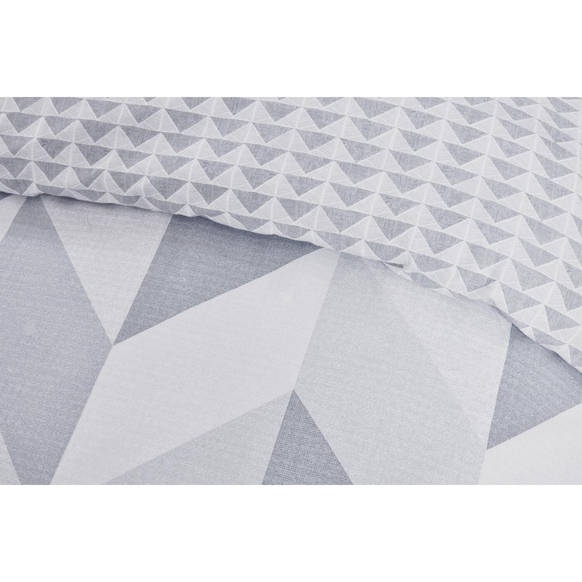 Boston Geo Duvet Cover and Pillowcase Set - Grey / King – image 5