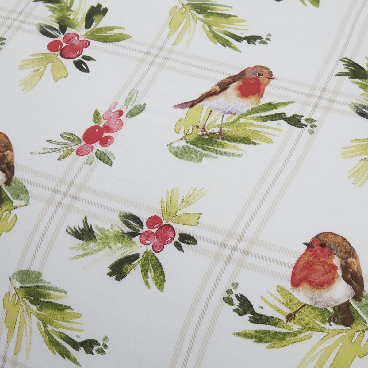 Robin and Holly Duvet Cover and Pillowcase Set - Red / King – image 5