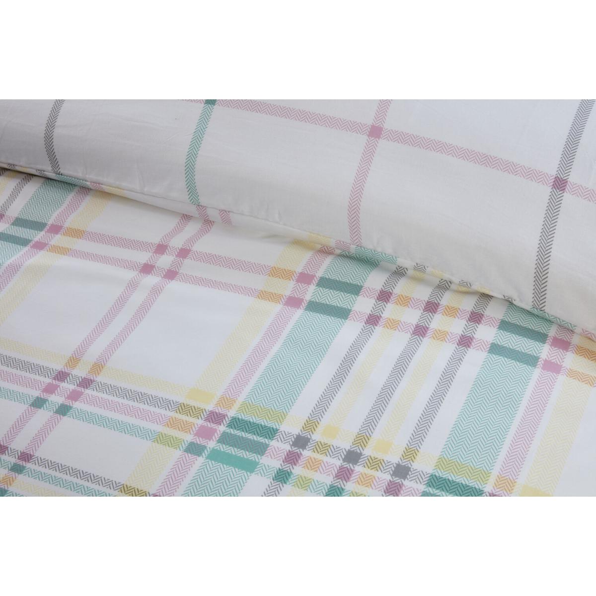 Spring Check Pompom Duvet Cover Set - King – image 5