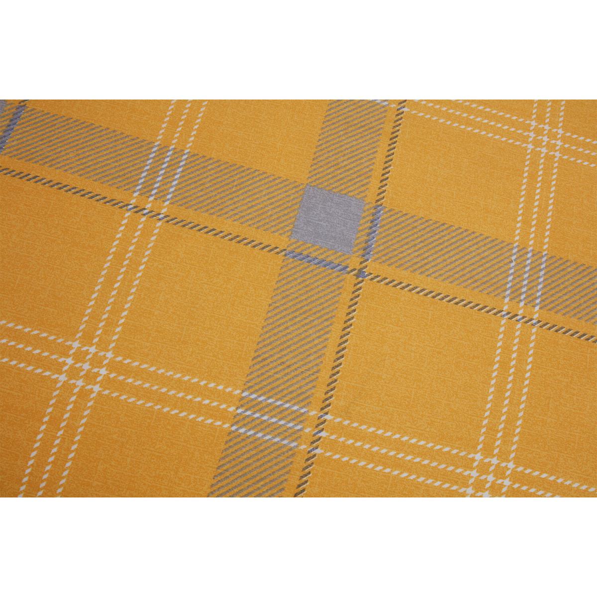 Langley Check Duvet Cover and Pillowcase Set - Ochre / King – image 4