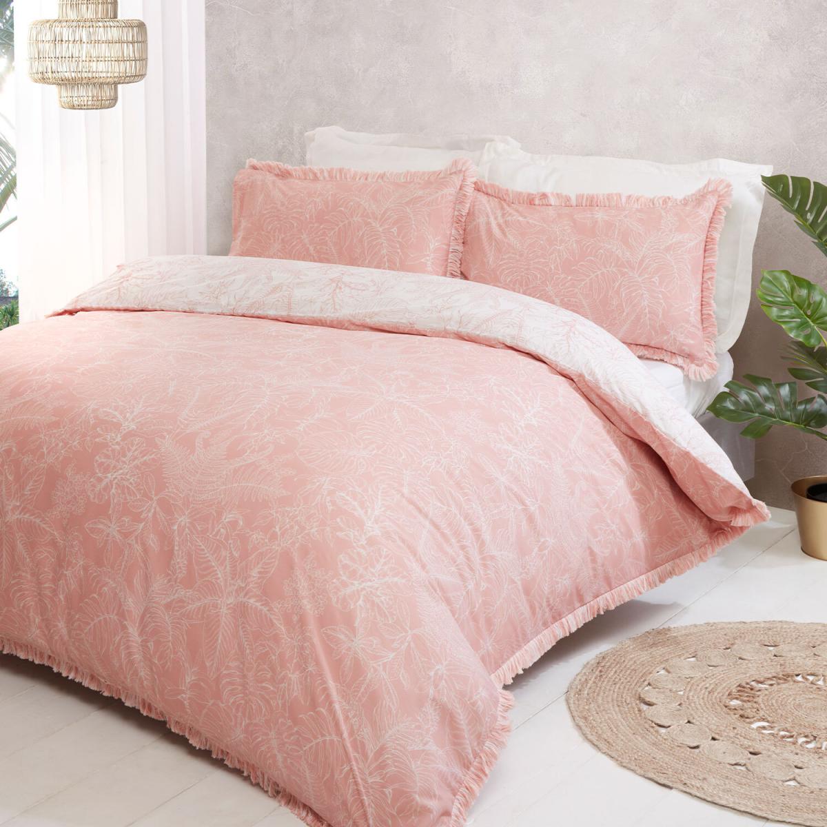 Bali Fringed Duvet and Pillowcase Set - King size – image 2