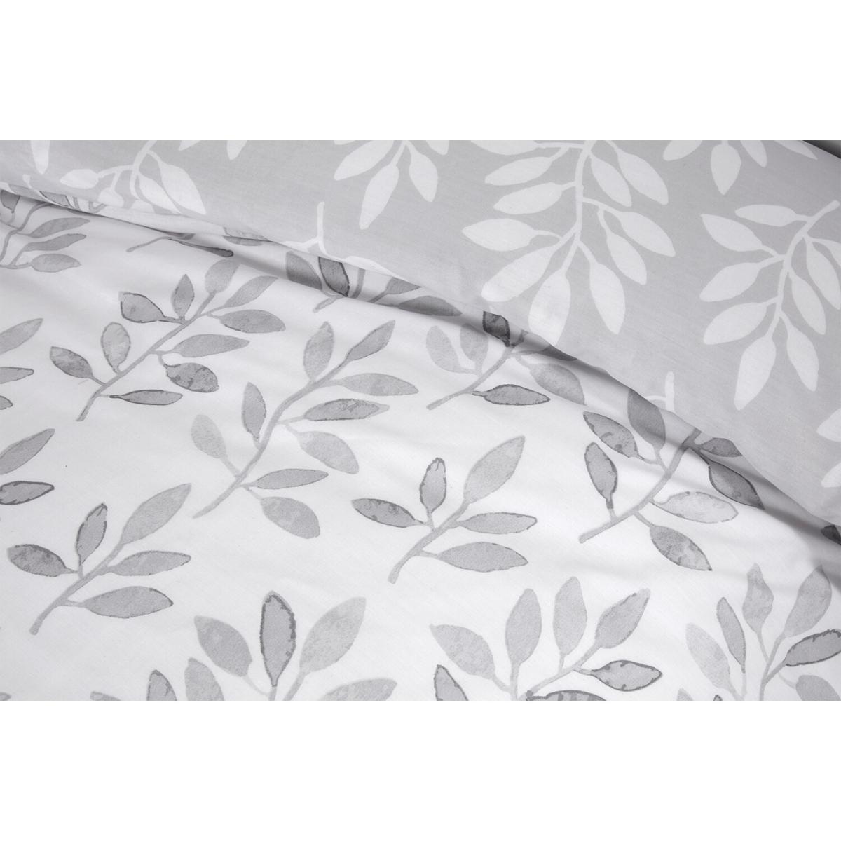 Everdene Duvet Cover and Pillowcase Set - Grey / King – image 4