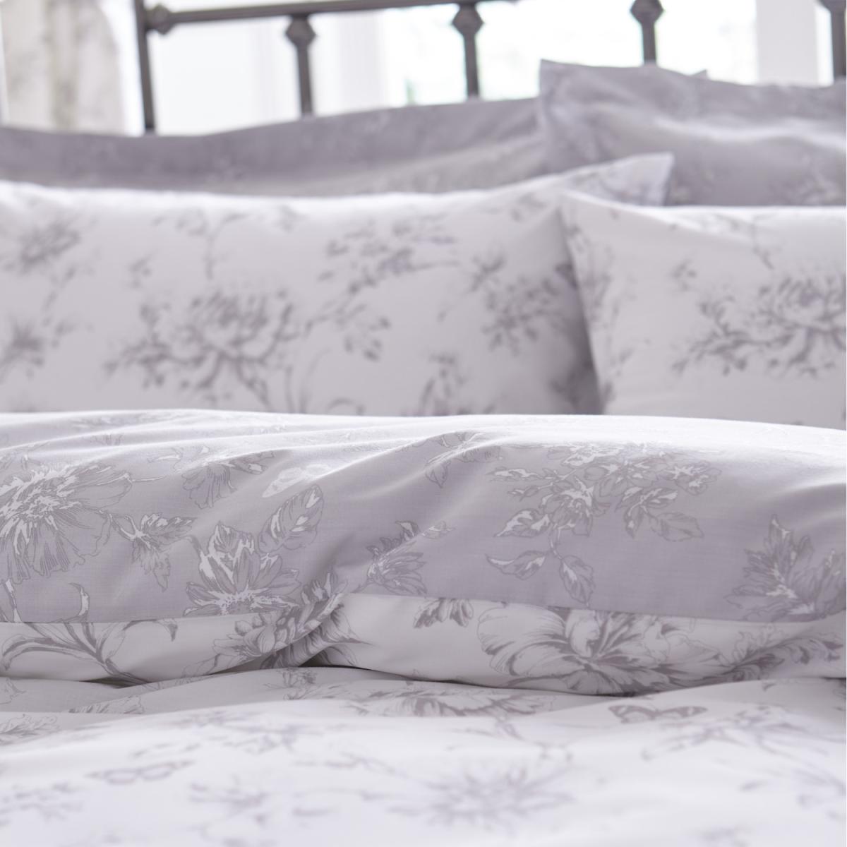 Sheridan Grey Duvet Cover Set - Grey / King Duvet Set – image 4