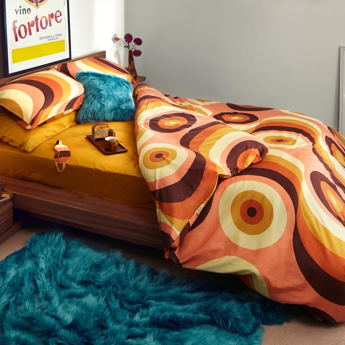 Brown / Yellow / Orange Sunset Suite Duvet Cover In King Size Uk King Weirdstock – image 3