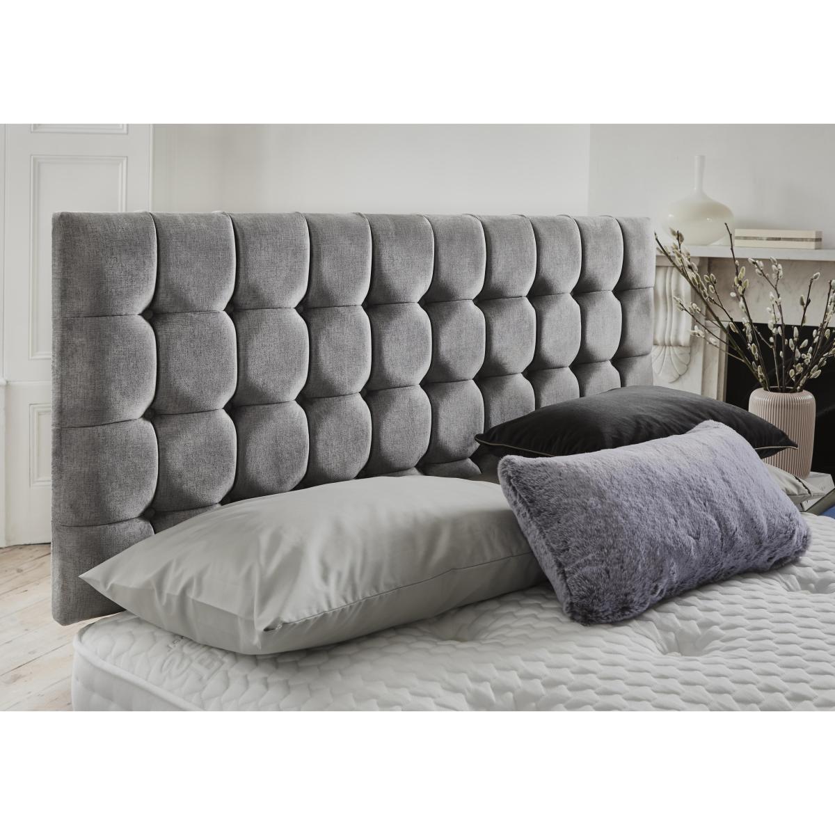 Highgrove - Dice Strutted Headboard - King Size - Grey – image 2
