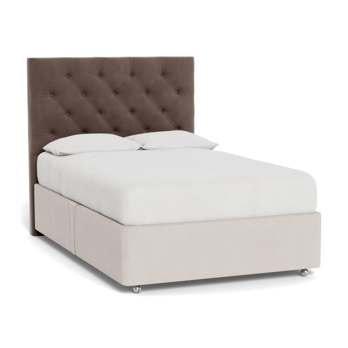 Heal's Balmoral Headboard King Smart Velvet Mouse - Heal's UK Furniture – image 1