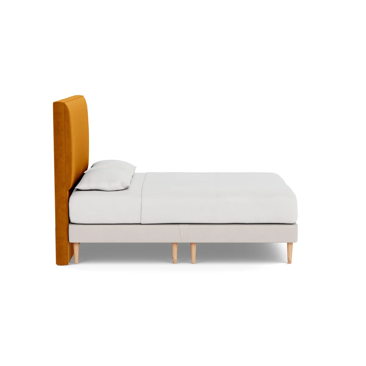Heal's Newman Headboard King Smart Luxe Velvet Cognac - Heal's UK Furniture – image 3