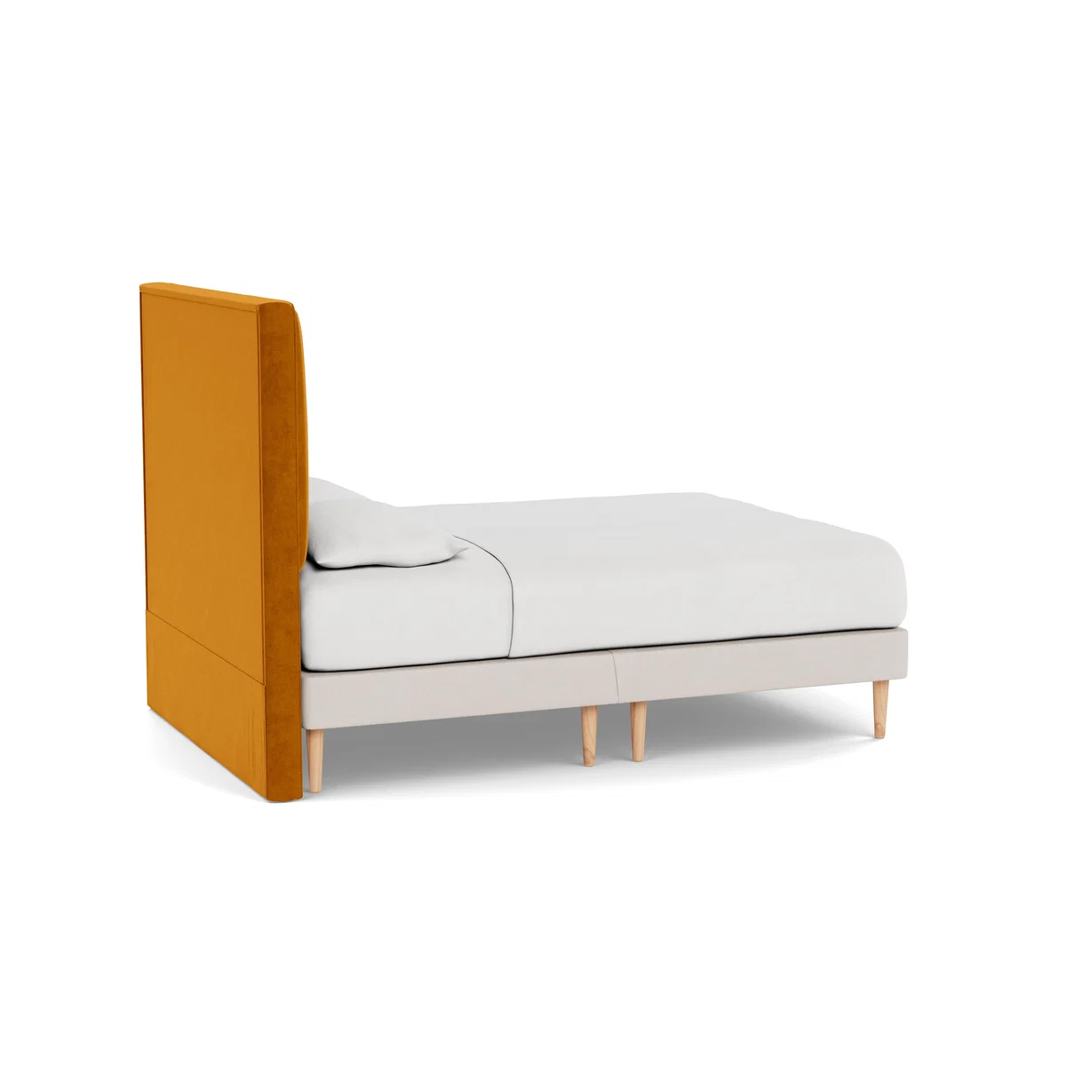 Heal's Newman Headboard King Smart Luxe Velvet Cognac - Heal's UK Furniture – image 4