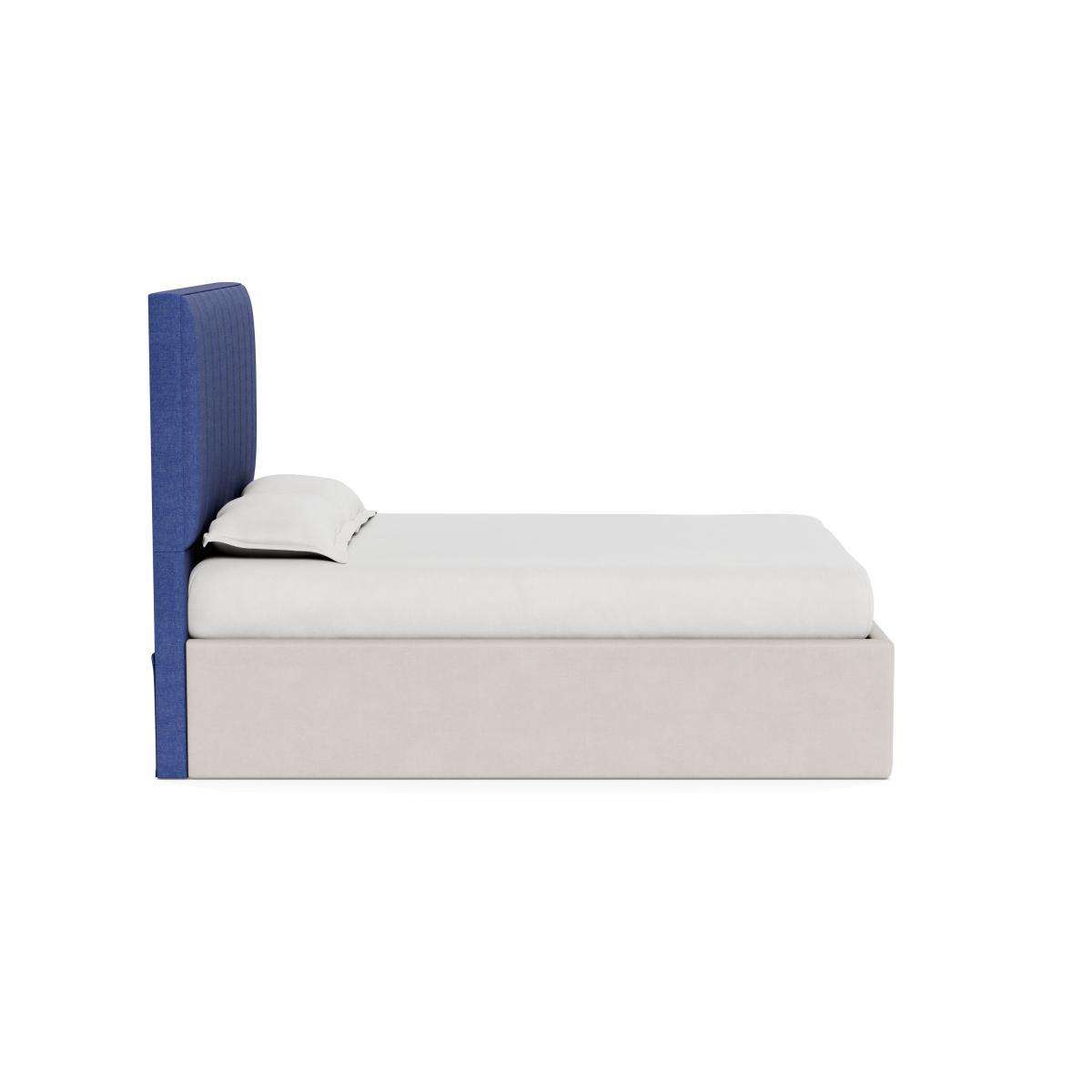 Heal's Retta Headboard King Brushed Cotton Cobalt - Heal's UK Furniture – image 3