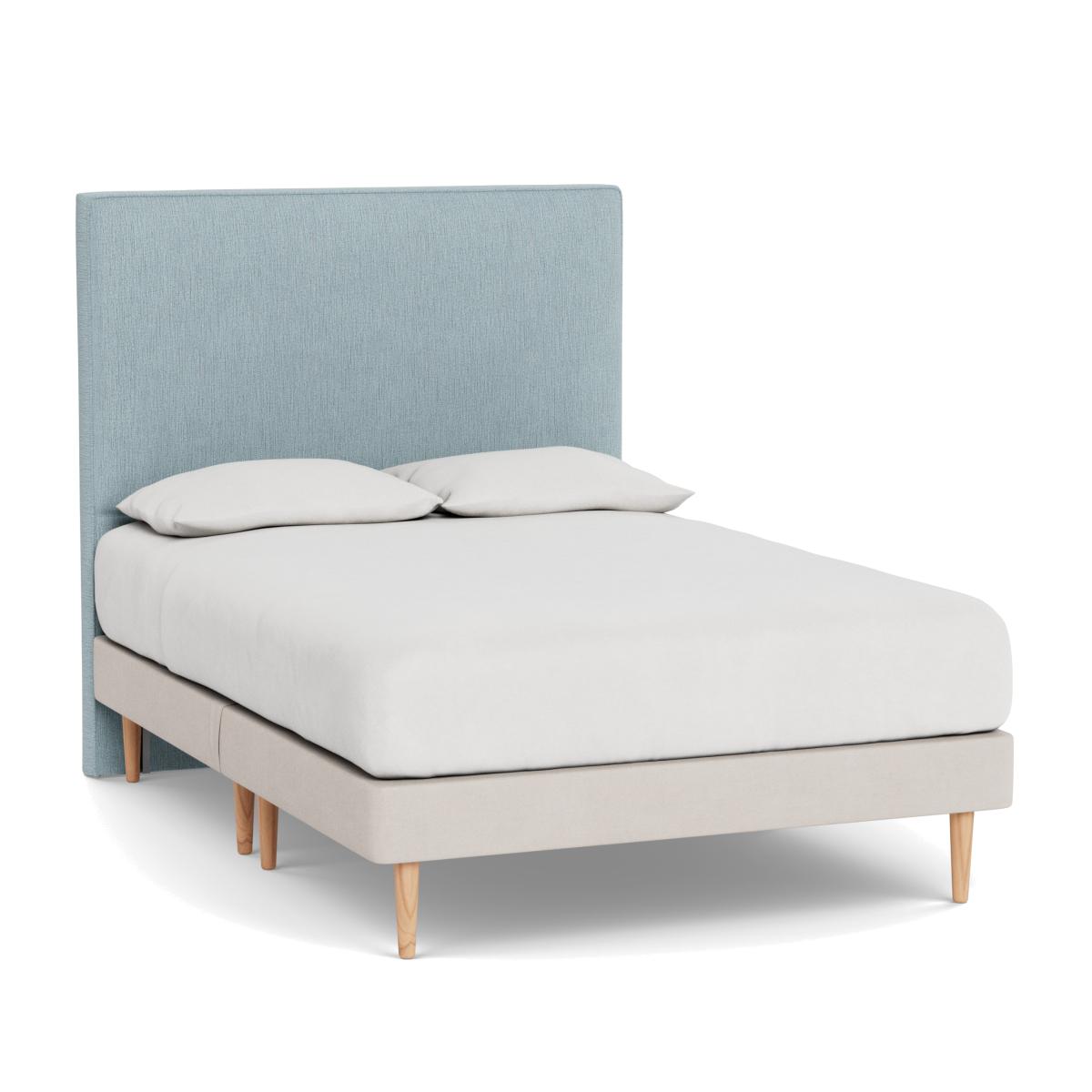 Heal's Newman Headboard (Lift Storage) King Smart Linen Mix Duck Egg - Heal's UK Furniture – image 1