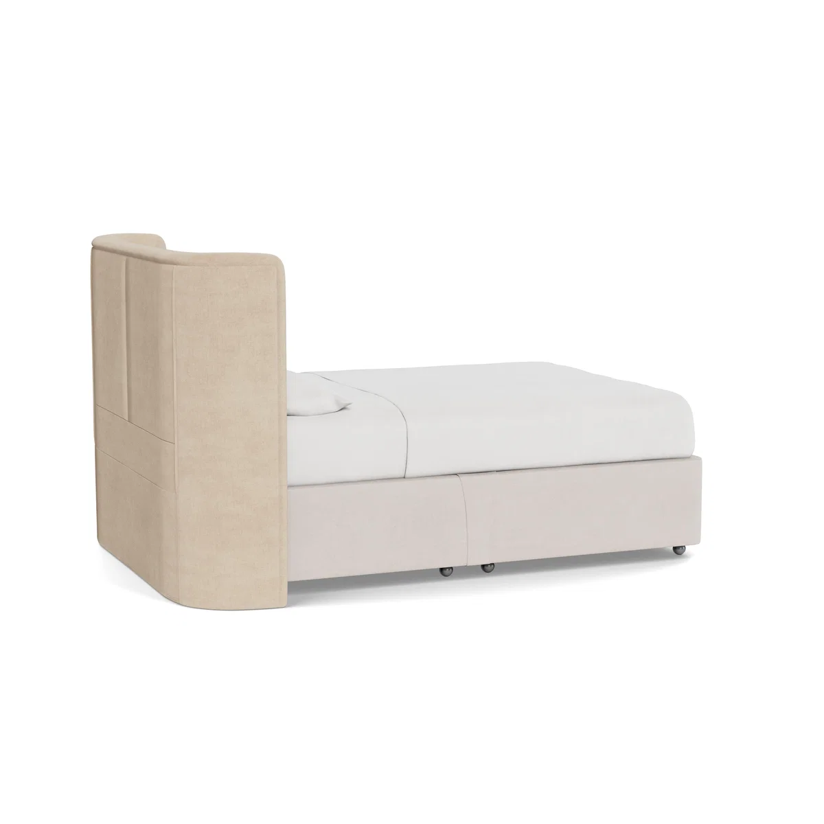 Heal's Monroe Headboard King Brushed Cotton Oat - Heal's UK Furniture – image 4