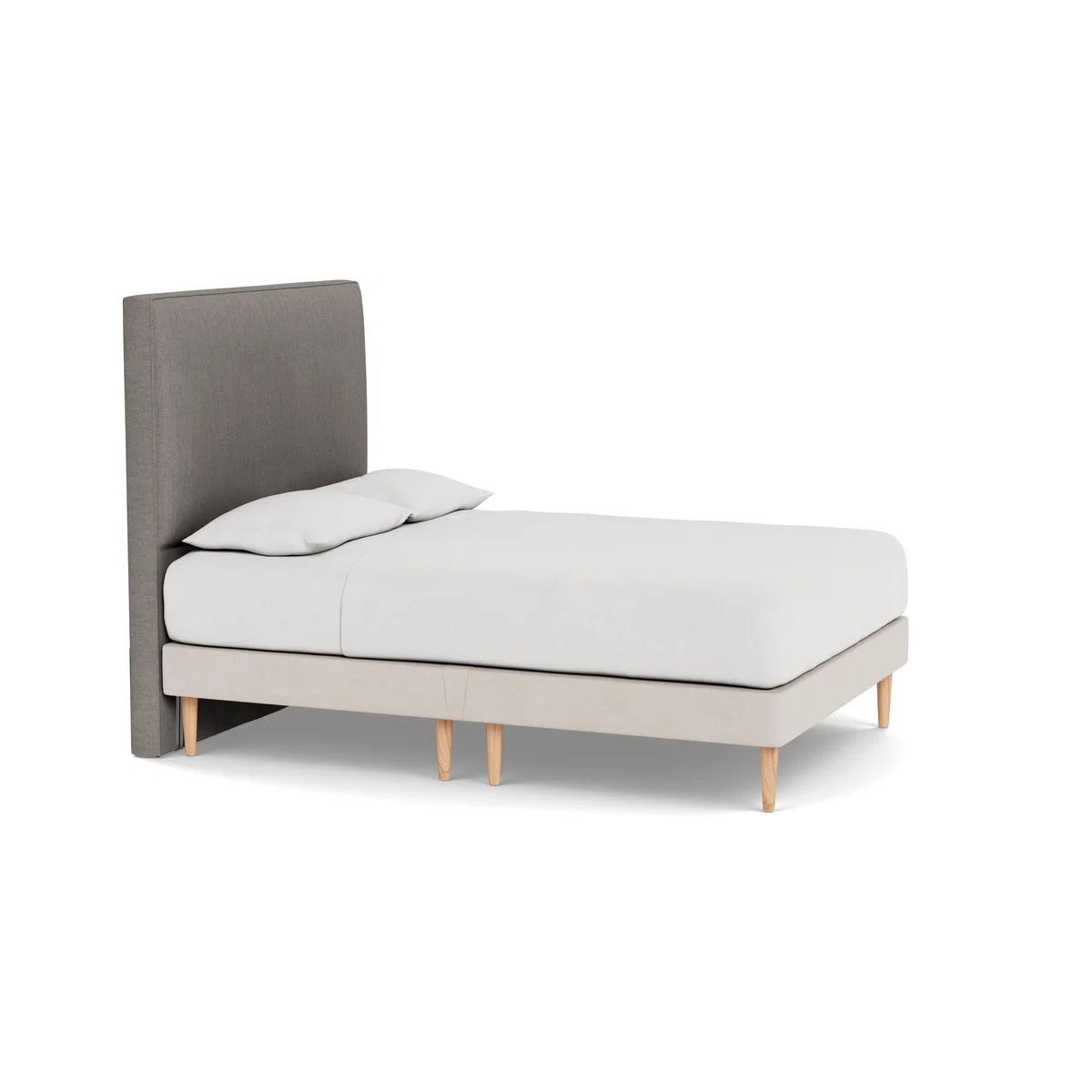 Heal's Newman Headboard (Lift Storage) King Broad Weave Pebble - Heal's UK Furniture – image 2