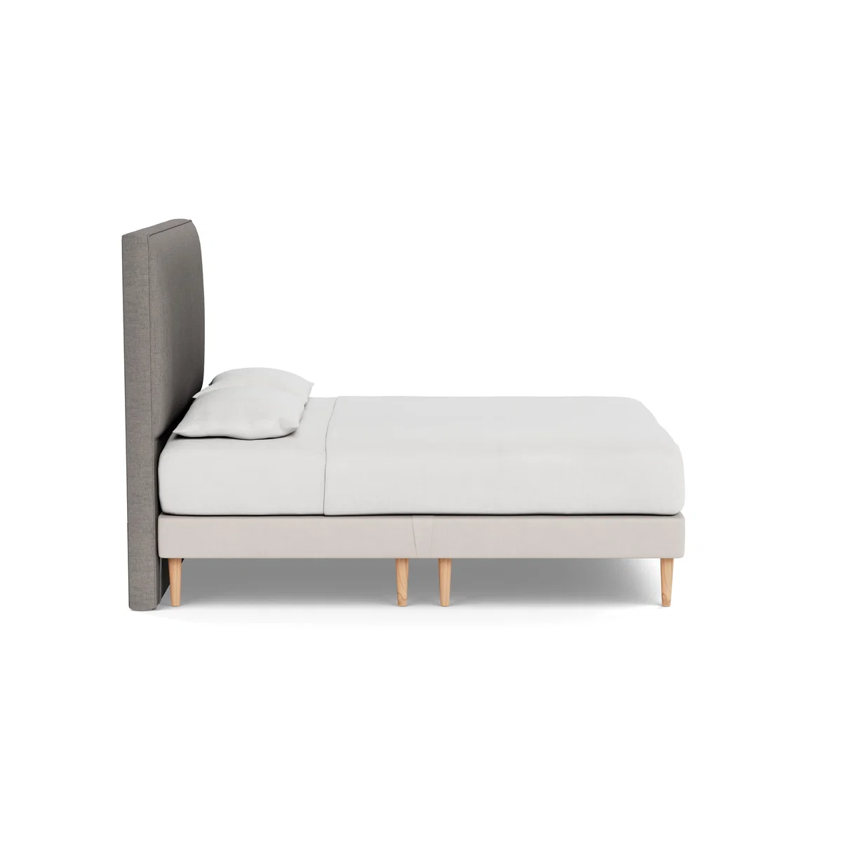 Heal's Newman Headboard (Lift Storage) King Broad Weave Pebble - Heal's UK Furniture – image 3
