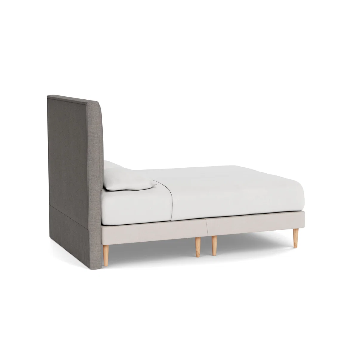 Heal's Newman Headboard (Lift Storage) King Broad Weave Pebble - Heal's UK Furniture – image 4