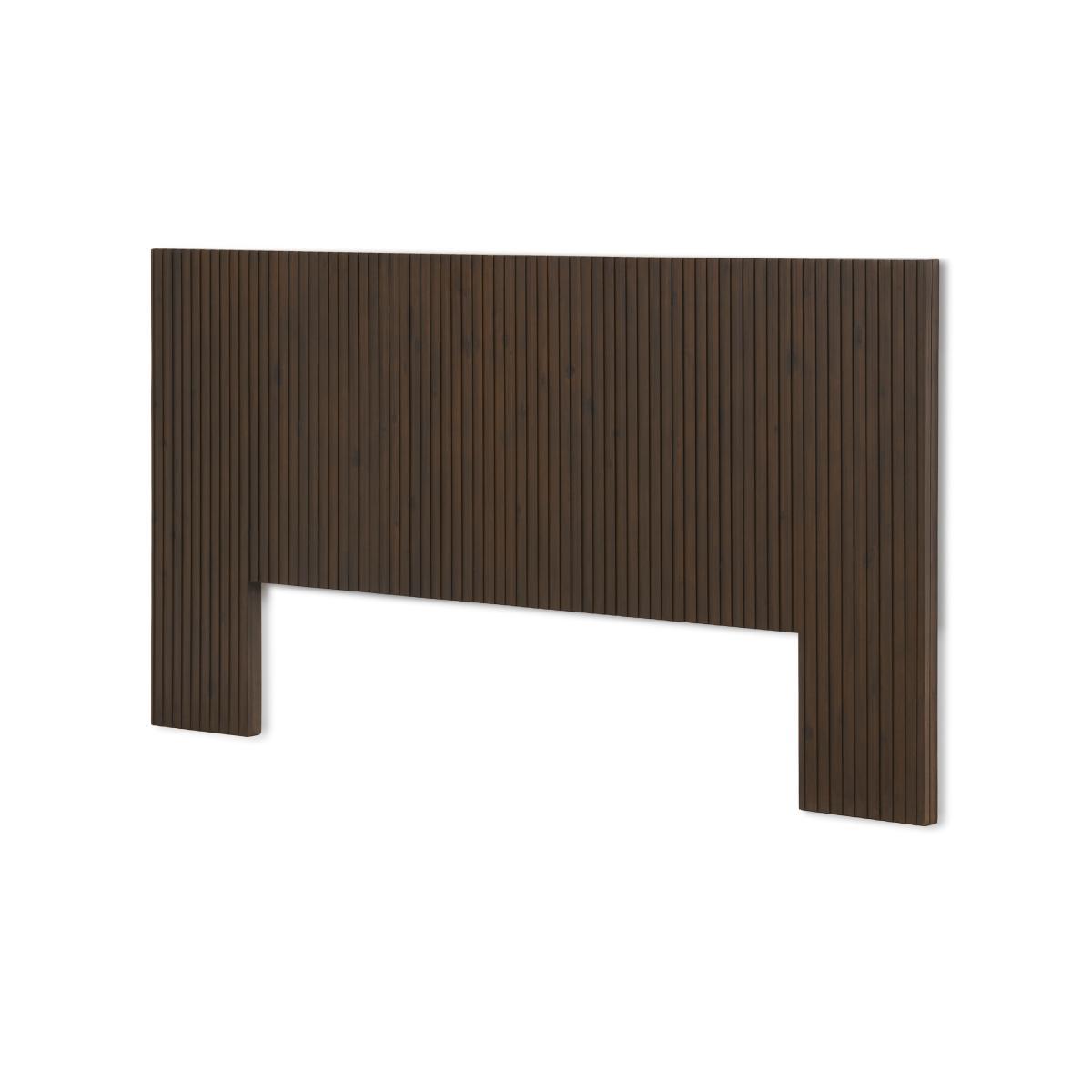 Anwick King Size Headboard, Dark Stain Acacia – image 2